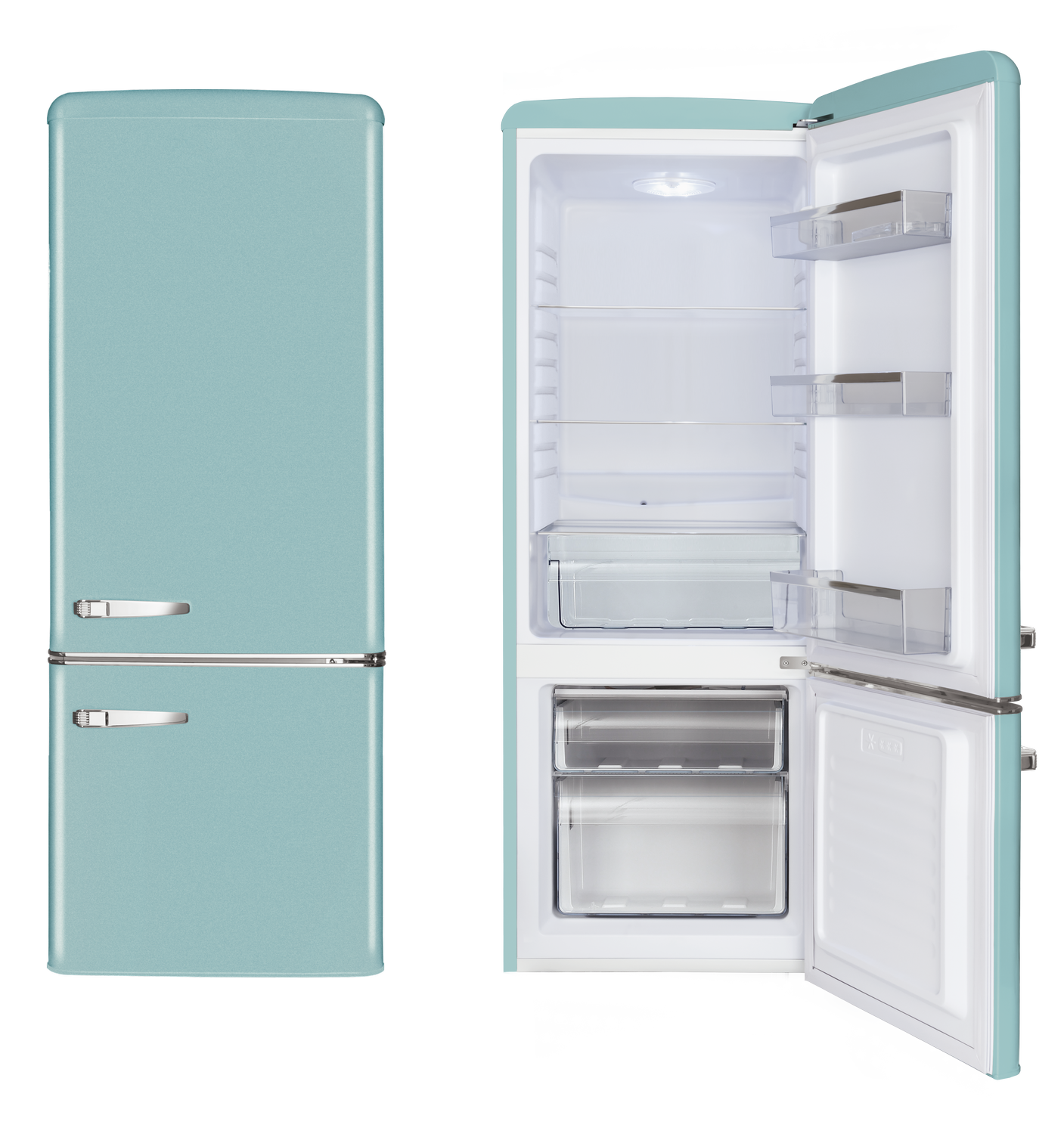 Stand-Kühl-Gefrierkombination KGCR 384 150 T, Ice Blue, 145 cm