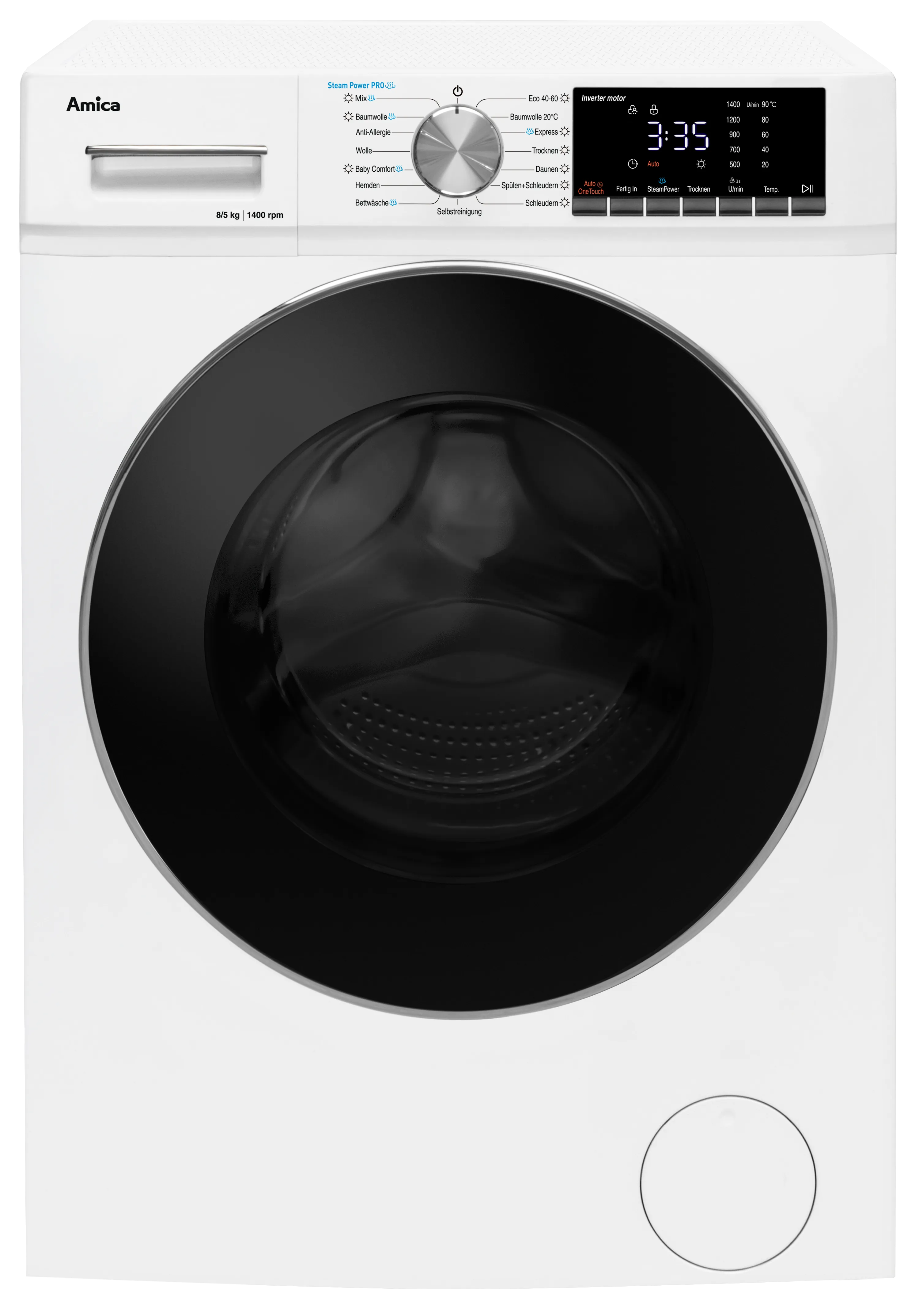 Waschtrockner WAT 404 050, weiß, 8 kg / 5 kg