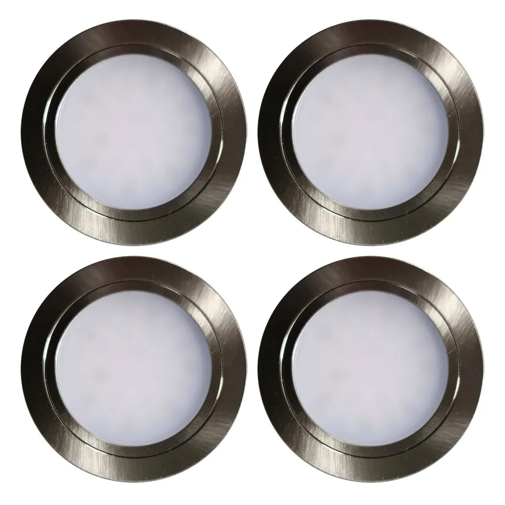 CARESSI Skye 68 Multi Tone Einbauleuchten-Set, 4 Spots, Edelstahloptik