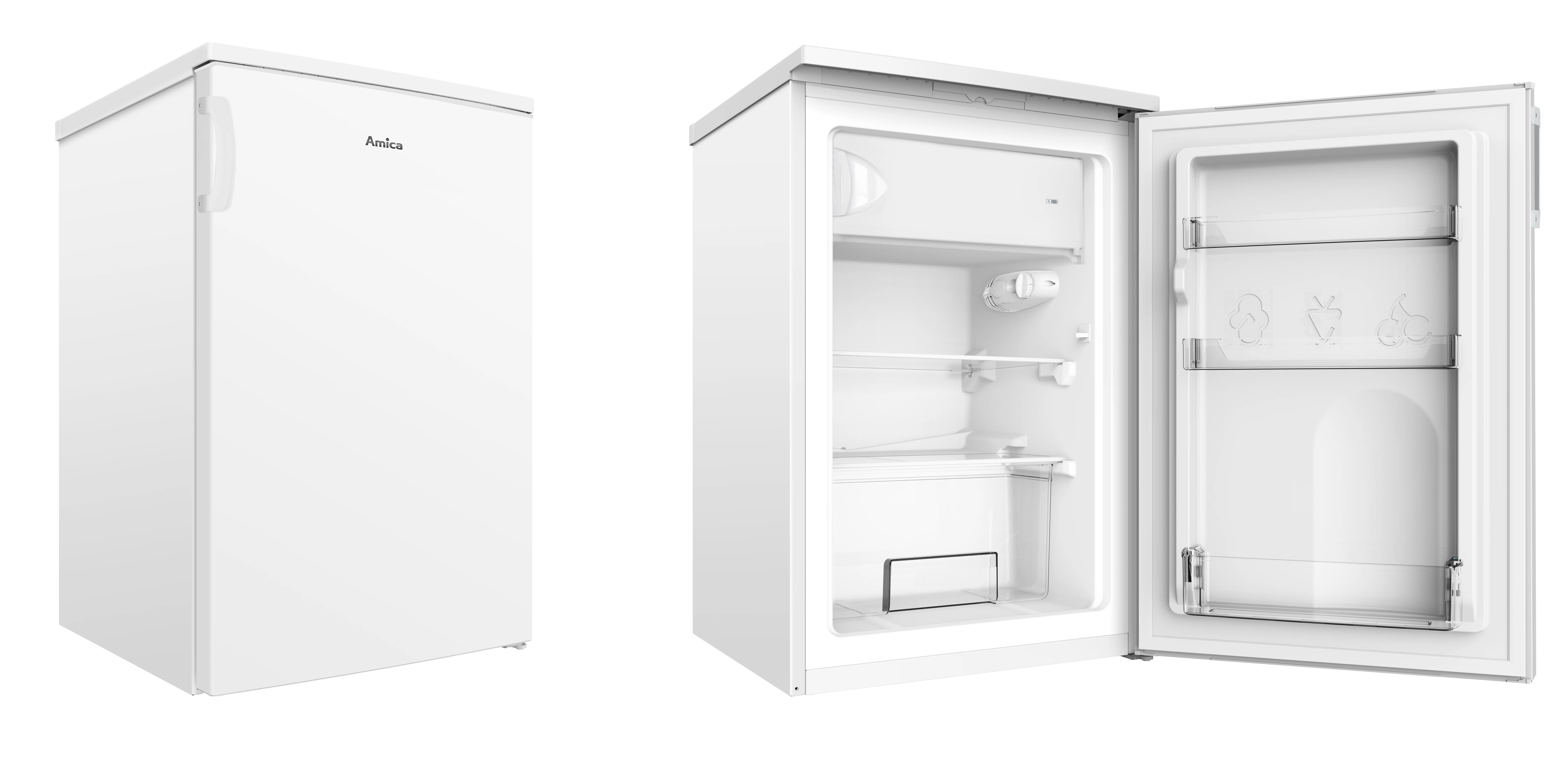 Stand-Kühlschrank mit Gefrierfach KS 361 300 W, weiß, 85 cm