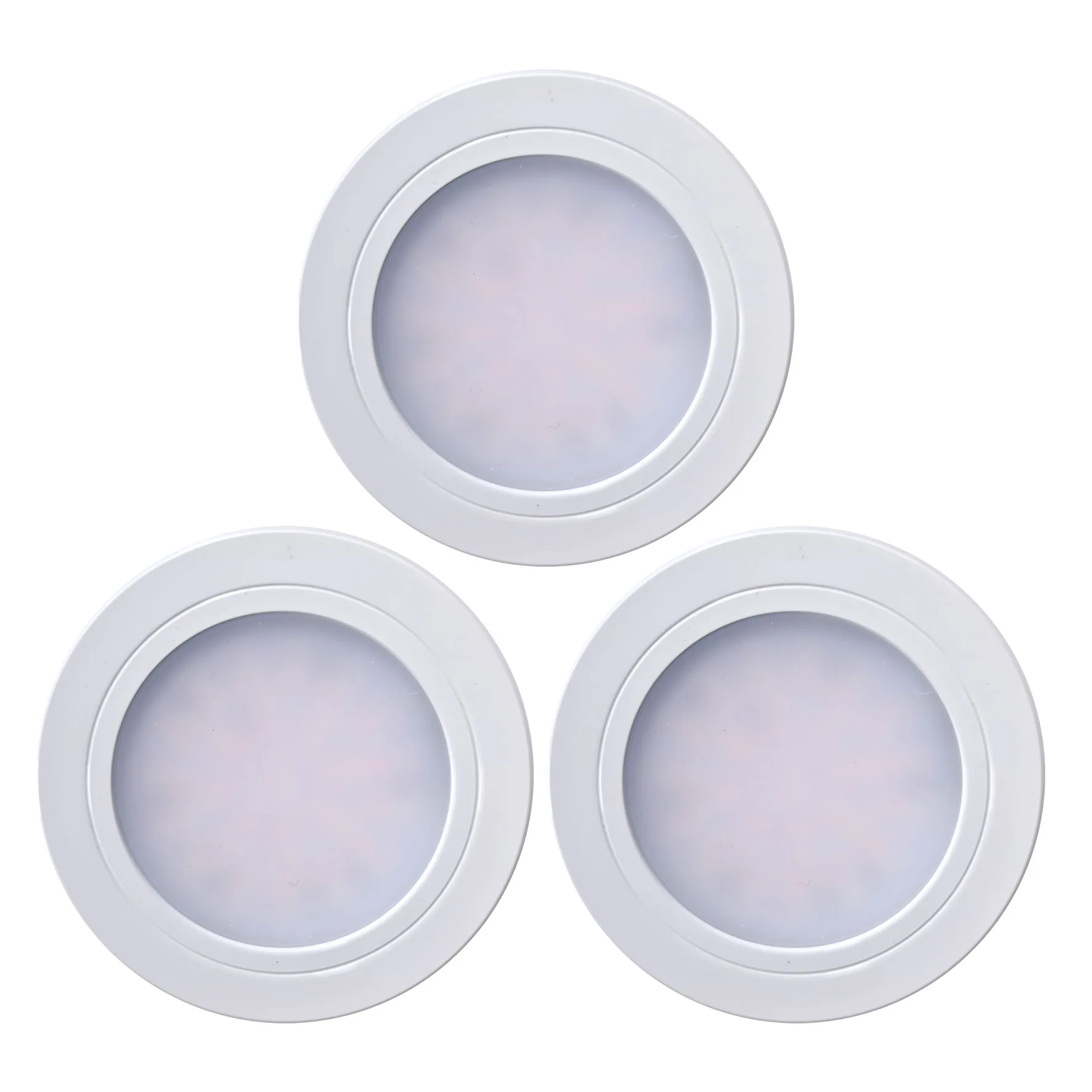 CARESSI Skye 58 Multi Tone Einbauleuchten-Set, 3 Spots, weiß