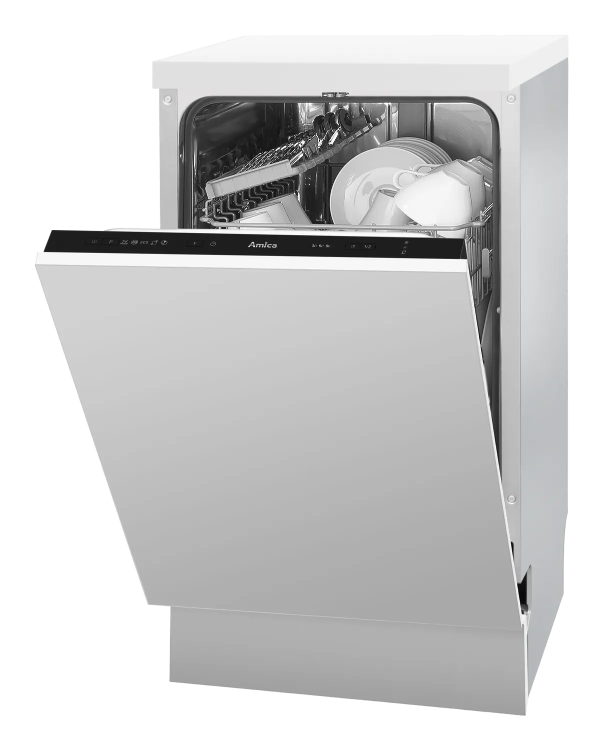 Einbau-Geschirrspüler, vollintegriert, 45 cm, schwarz Einbau-Geschirrspüler, vollintegriert, 45 cm, schwarz