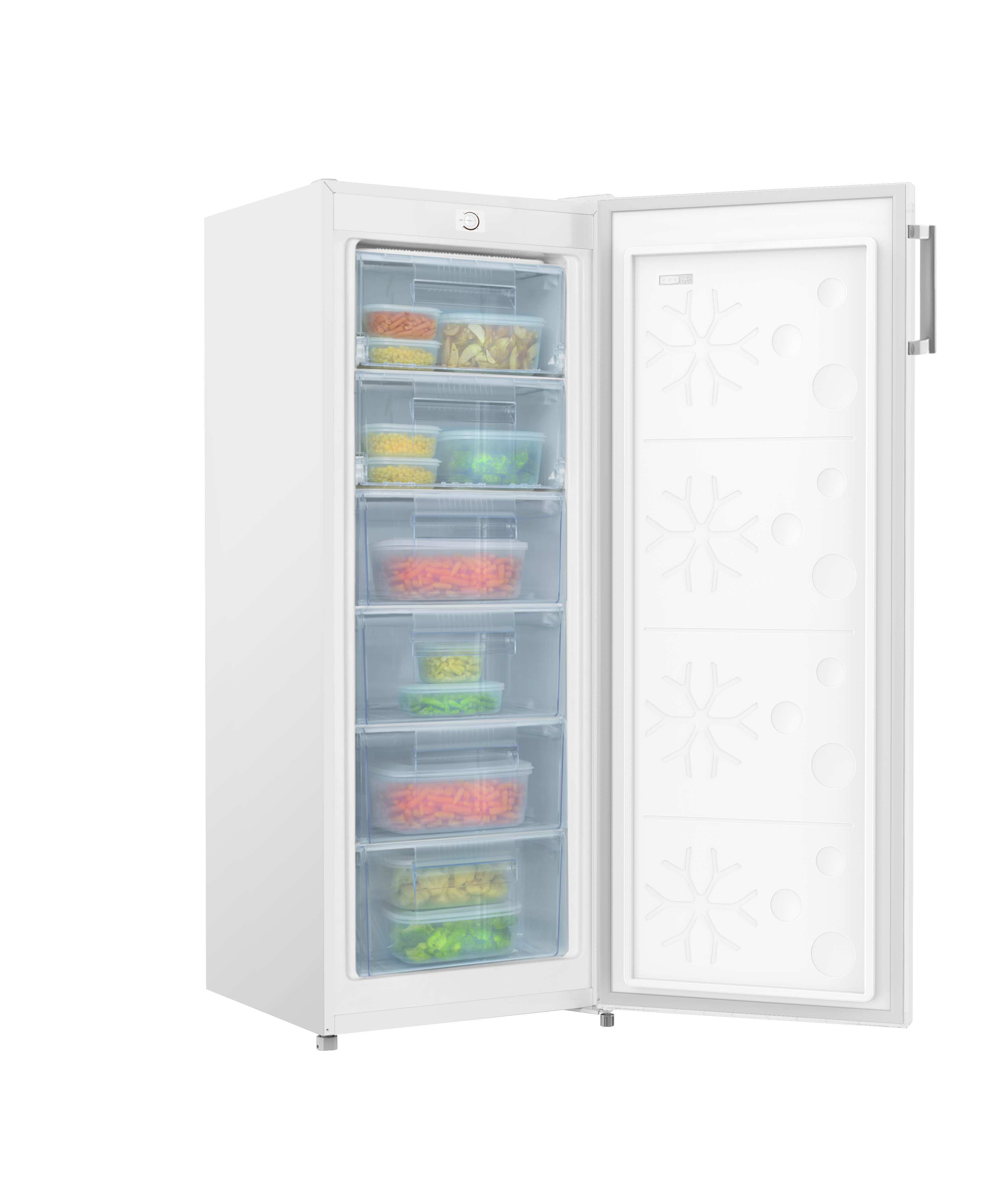 Stand-Gefrierschrank GS 324 170 W, weiß, 144 cm