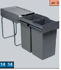 Design Doubby Professional, oriongrau, 2 x 14 Liter