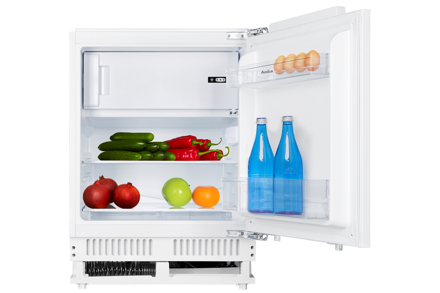 Unterbau-Kühlschrank, 820 mm Nische mit elektronischer Steuerung, Festtür-Technik
