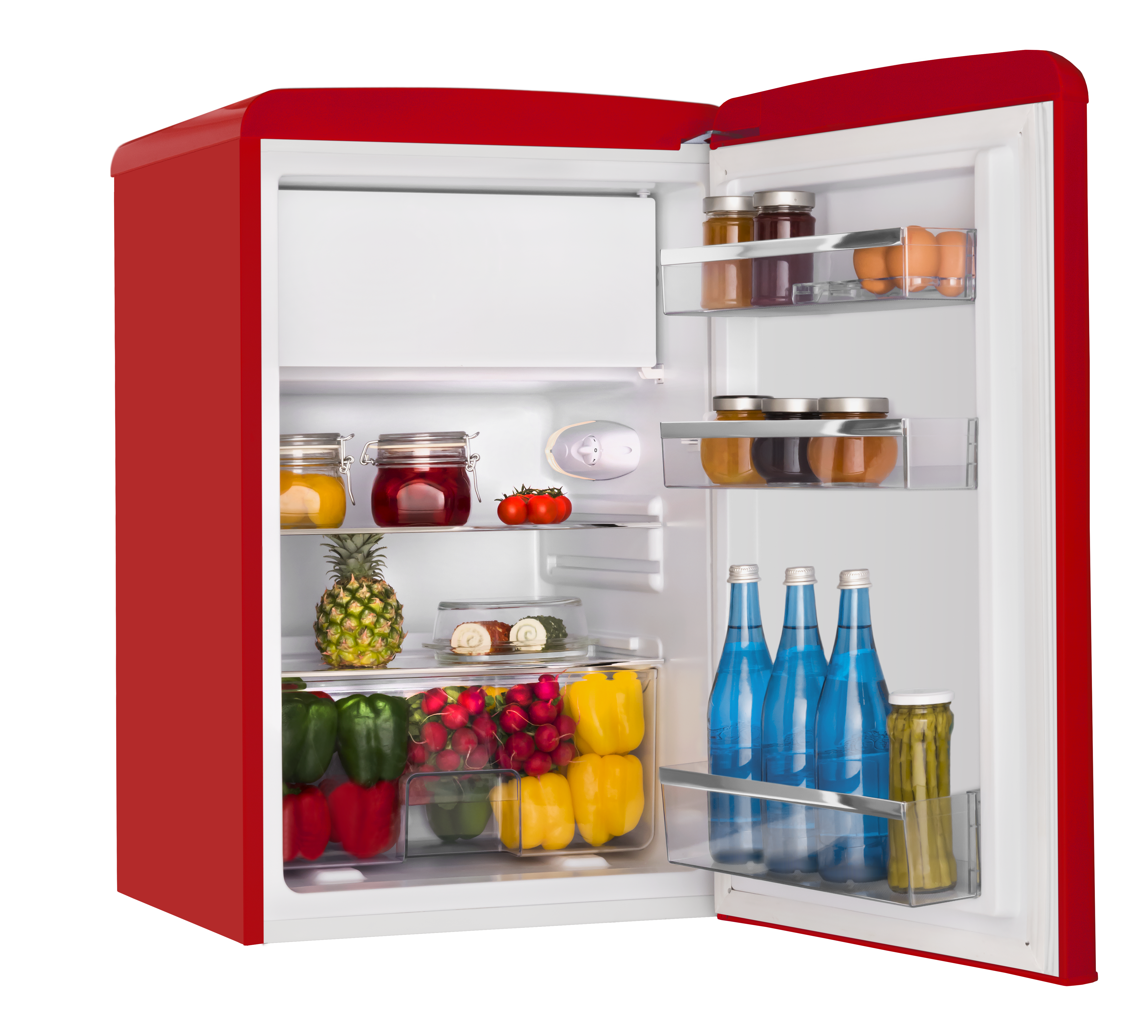 Stand-Kühlschrank mit Gefrierfach KSR 361 160 R, Chilli Red, 88 cm Stand-Kühlschrank mit Gefrierfach KSR 361 160 R, Chilli Red, 88 cm