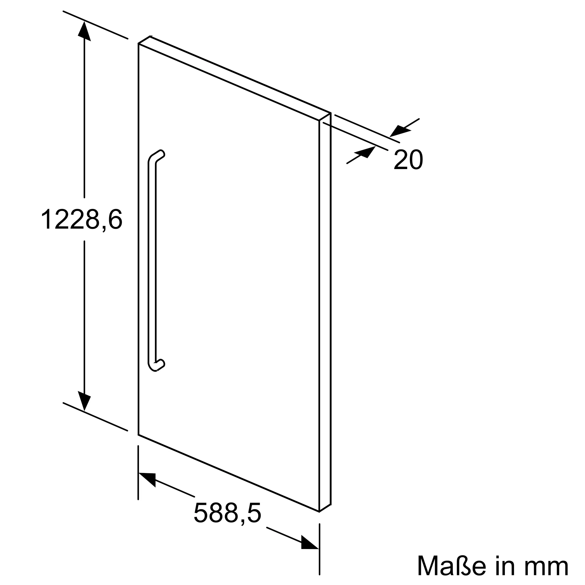 KF40ZSX0, Türpanel, 122.9 x 58.9 cm KF40ZSX0, Türpanel, 122.9 x 58.9 cm
