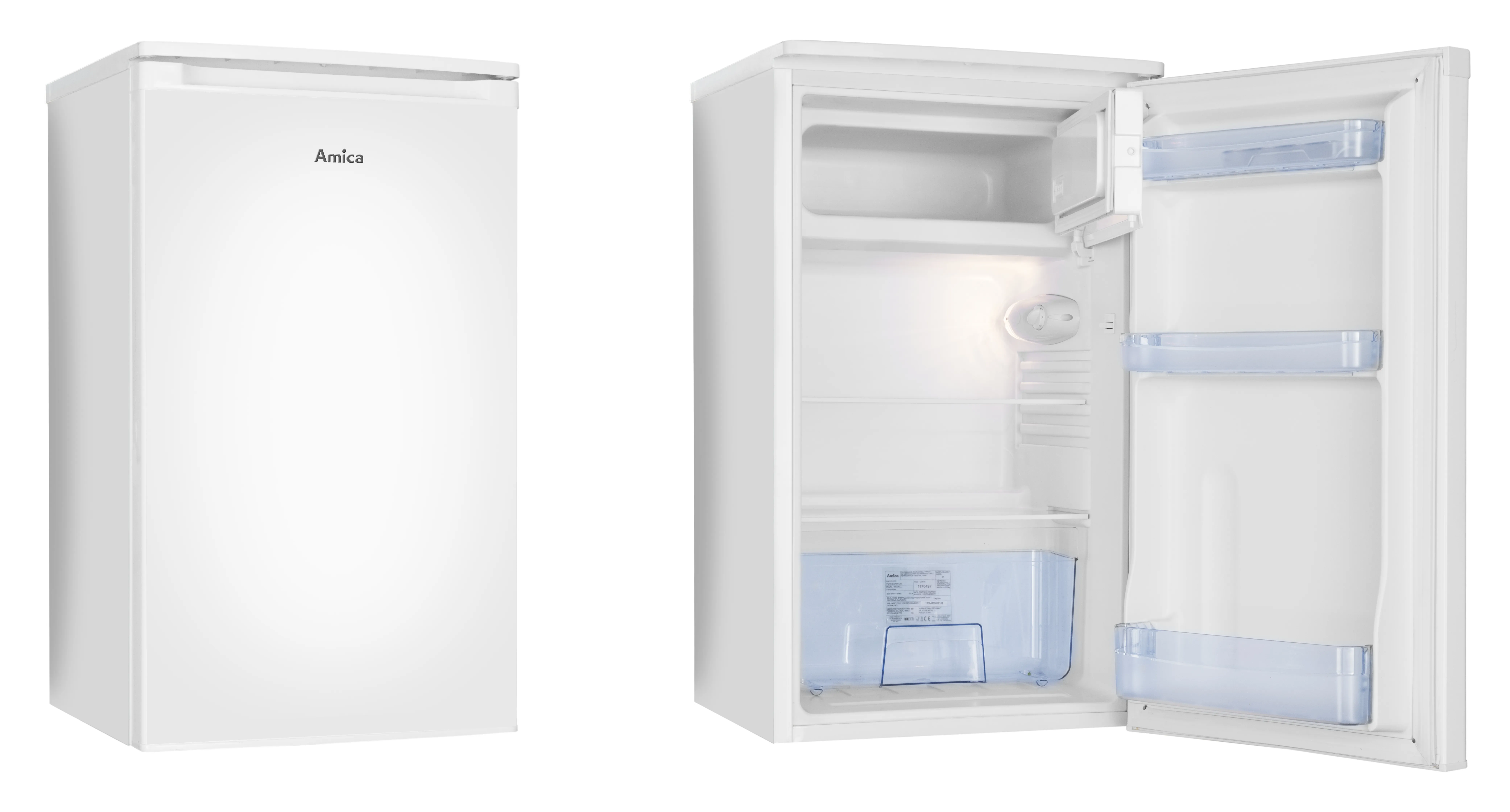 Stand-Kühlschrank mit Gefrierfach KS 361 155 W, weiß, 85 cm Stand-Kühlschrank mit Gefrierfach KS 361 155 W, weiß, 85 cm
