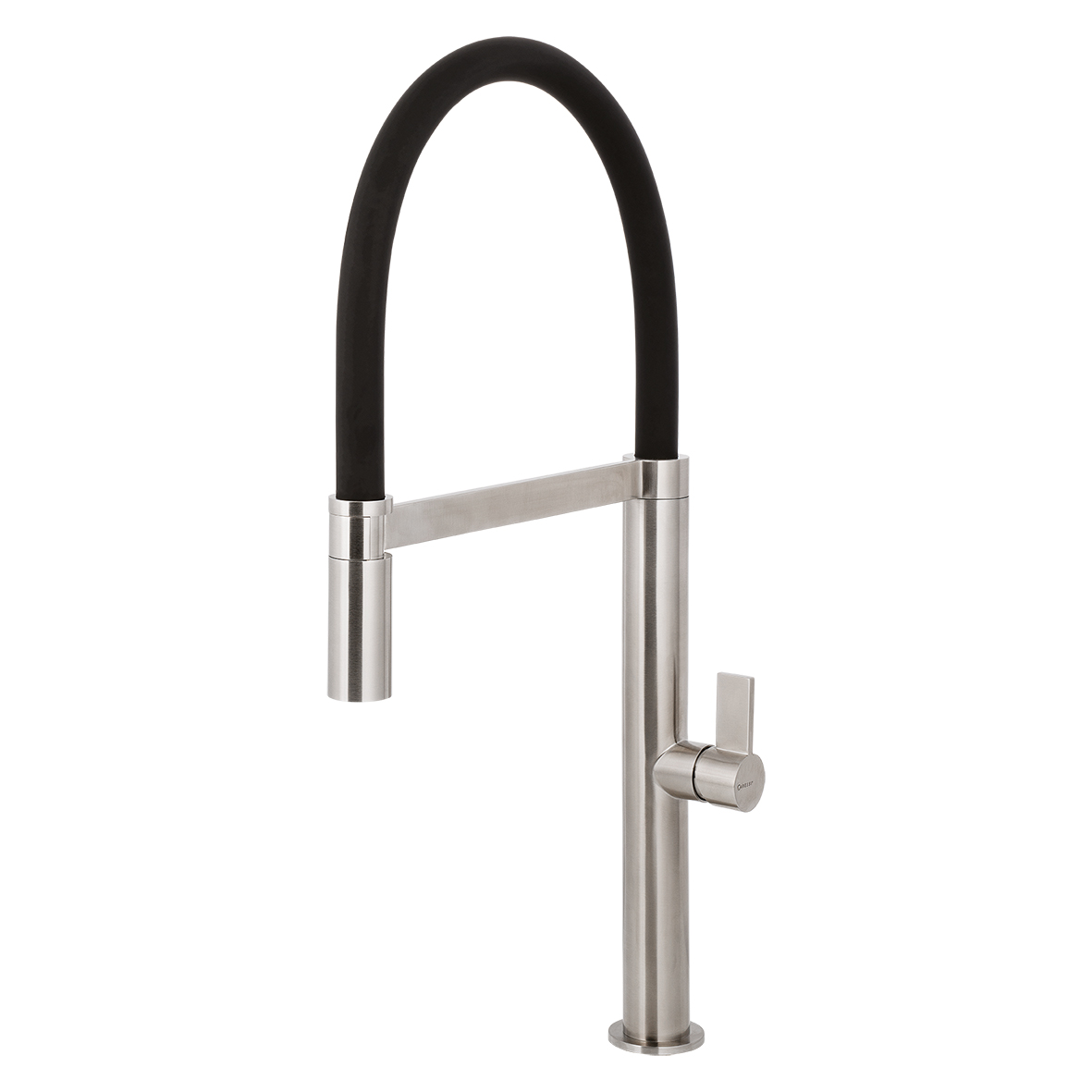 CARESSi Armatur Profilook 112iL Design 540 hoch Edelstahl massiv/schwarz  HD