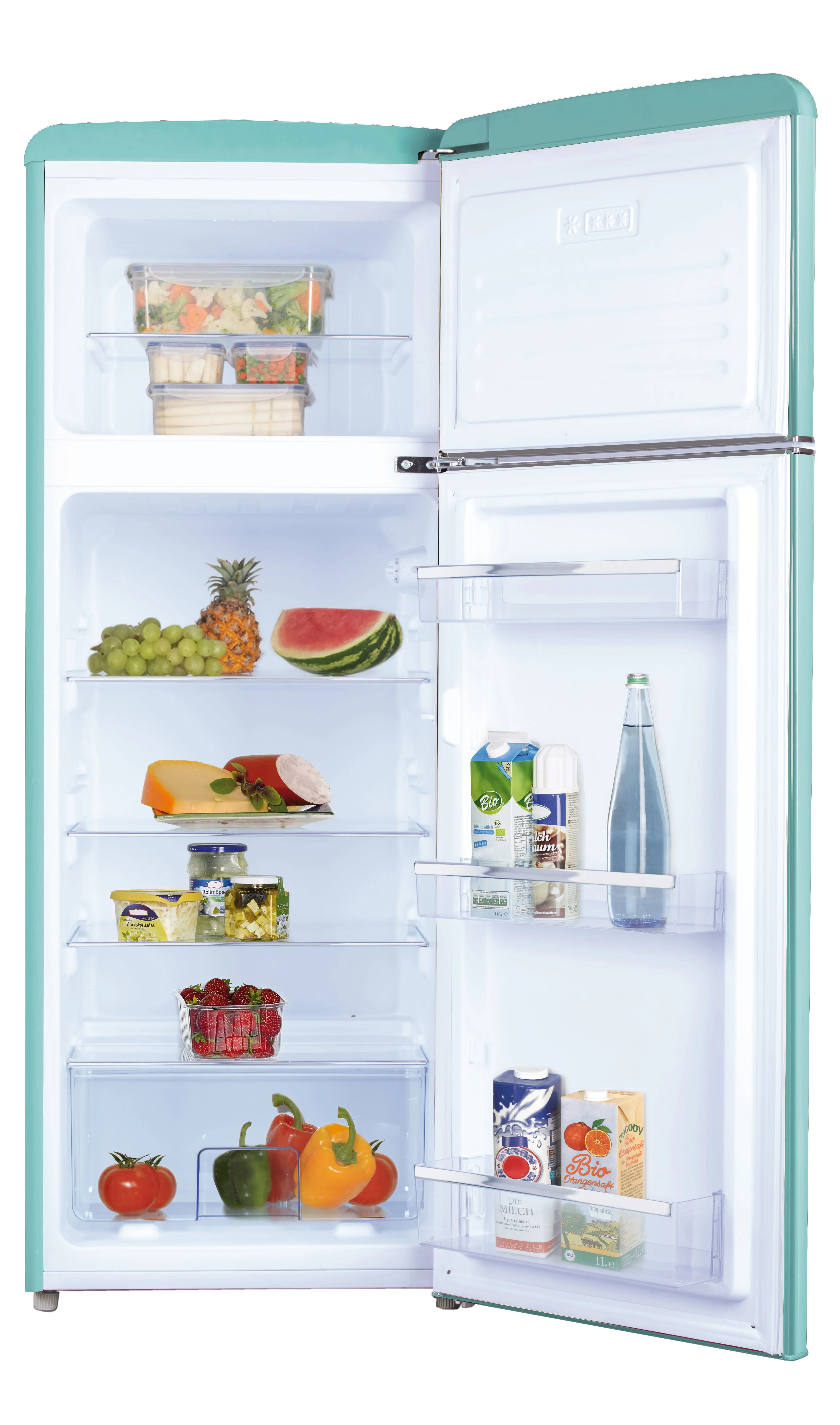 Stand-Kühl-Gefrierkombination DTR 374 190 T, Ice Blue, 144 cm