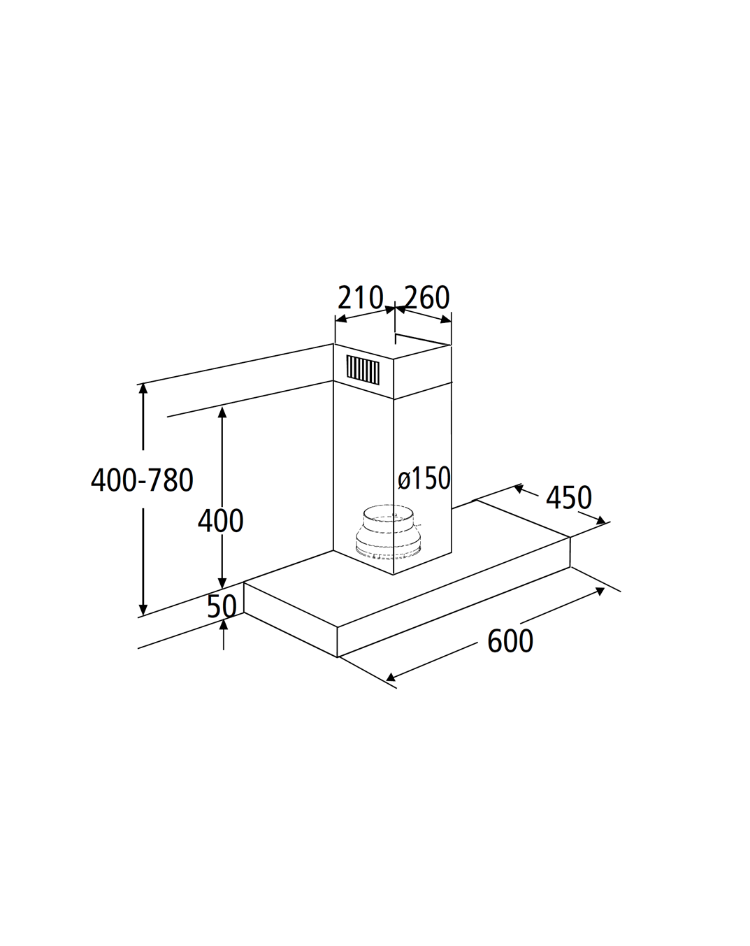 PKM Dunstabzugshaube 6004W
