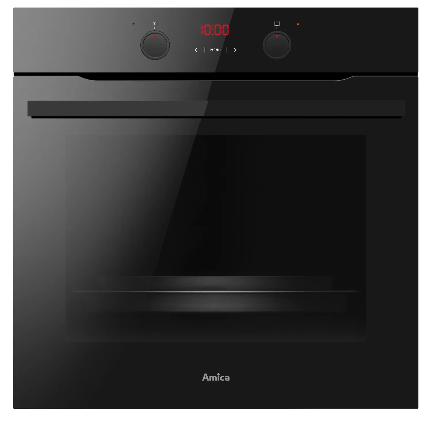 Einbaubackofen, Fusion, Schwarz-Glas