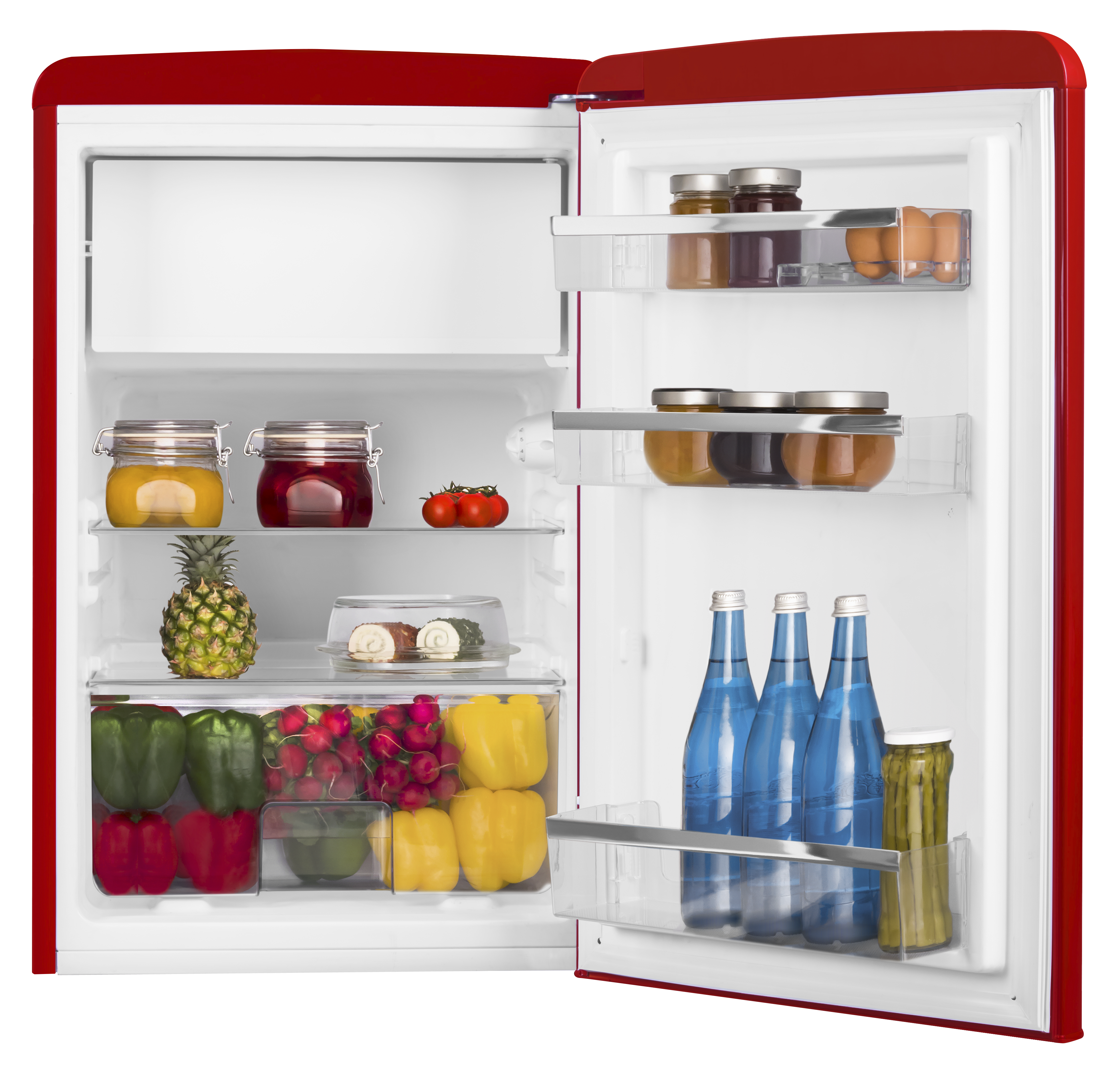 Stand-Kühlschrank mit Gefrierfach KSR 361 160 R, Chilli Red, 88 cm