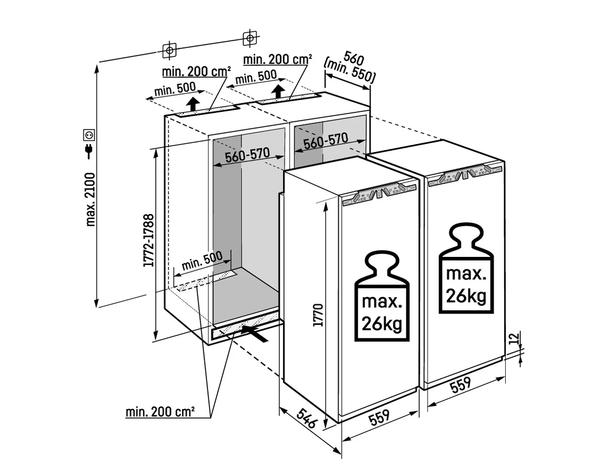 IXRF 5155-22, Side-by-Side-Kombination IXRF 5155-22, Side-by-Side-Kombination