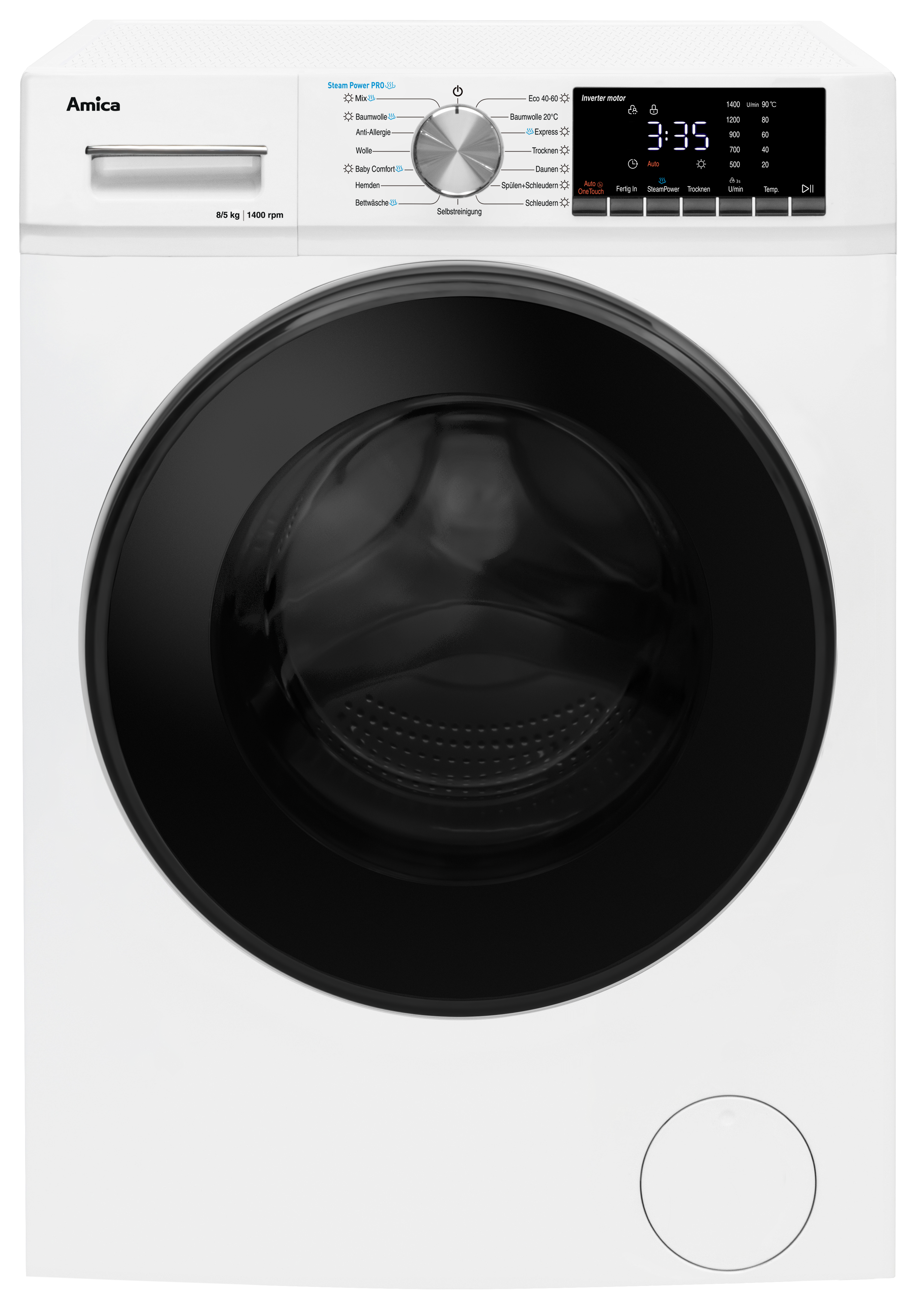 Waschtrockner WAT 404 600, weiß, 8 kg / 5 kg