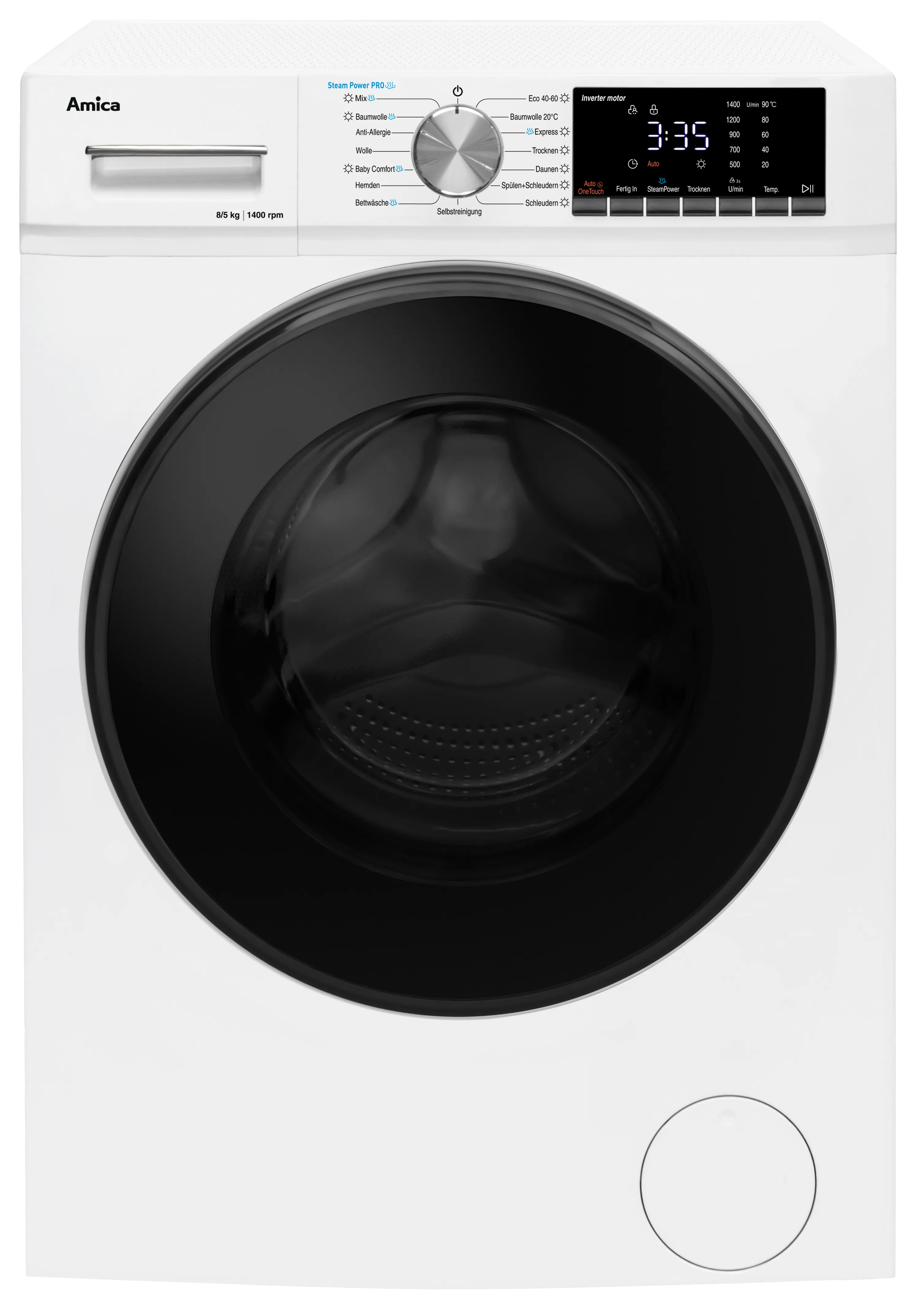 Waschtrockner WAT 404 600, weiß, 8 kg / 5 kg