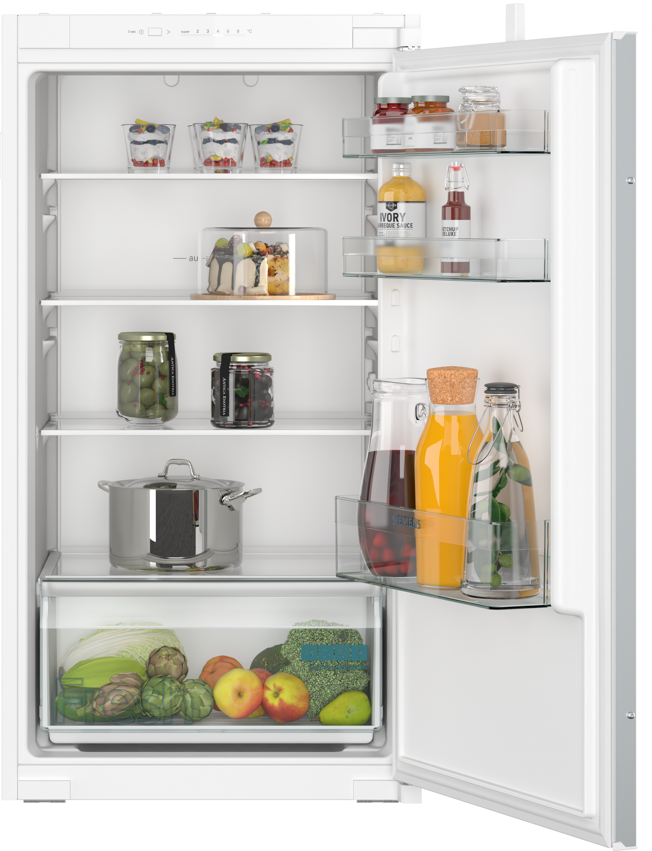  KI31RNSE0, iQ100,  Einbau-Kühlschrank,  102.5 x 56 cm,  Schleppscharnier