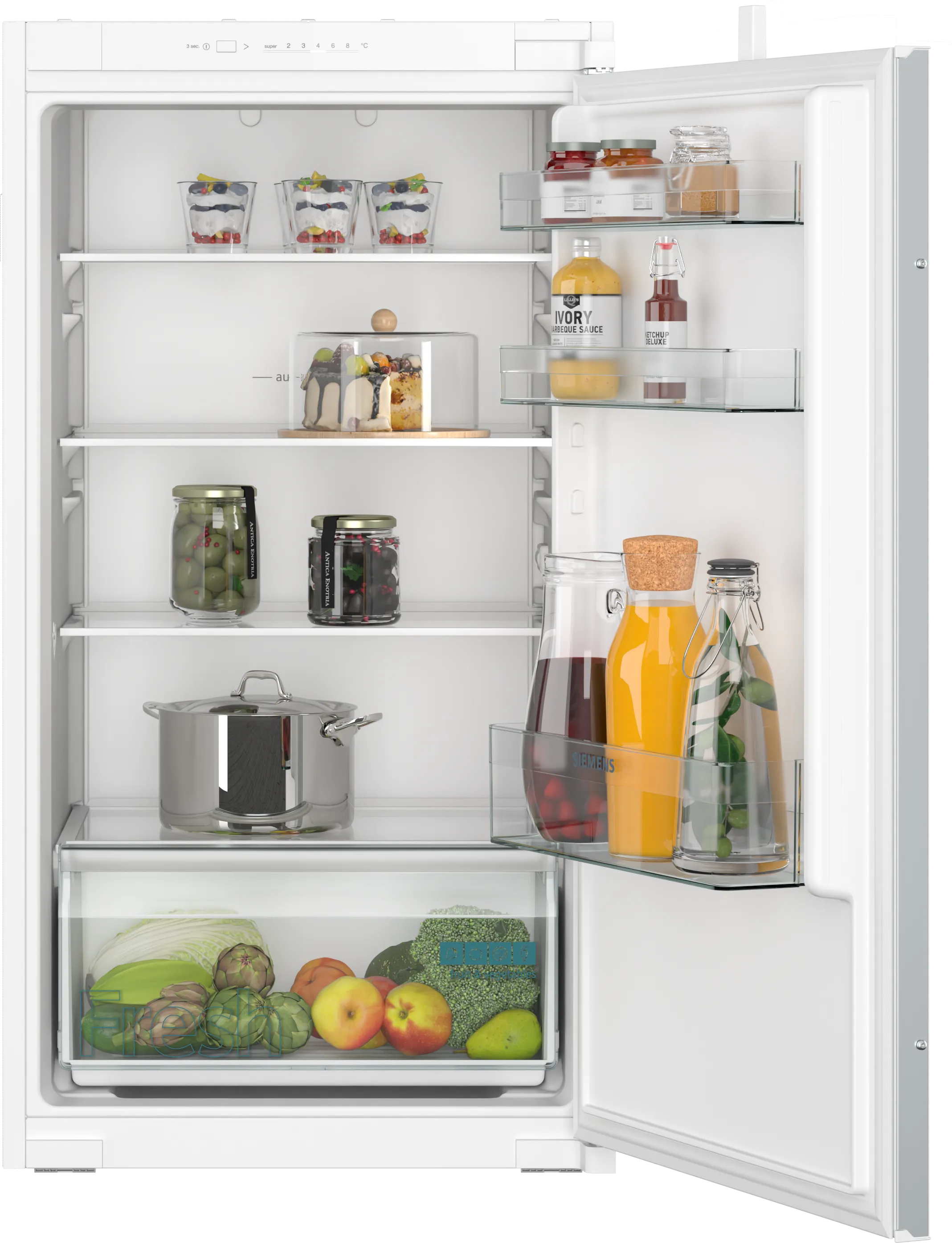  KI31RNSE0, iQ100, Einbau-Kühlschrank, 102.5 x 56 cm, Schleppscharnier