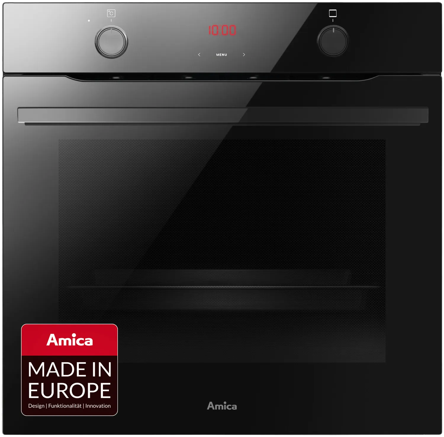 Einbaubackofen, X-type Design, Schwarz-Glas, 77 Einbaubackofen, X-type Design, Schwarz-Glas, 77