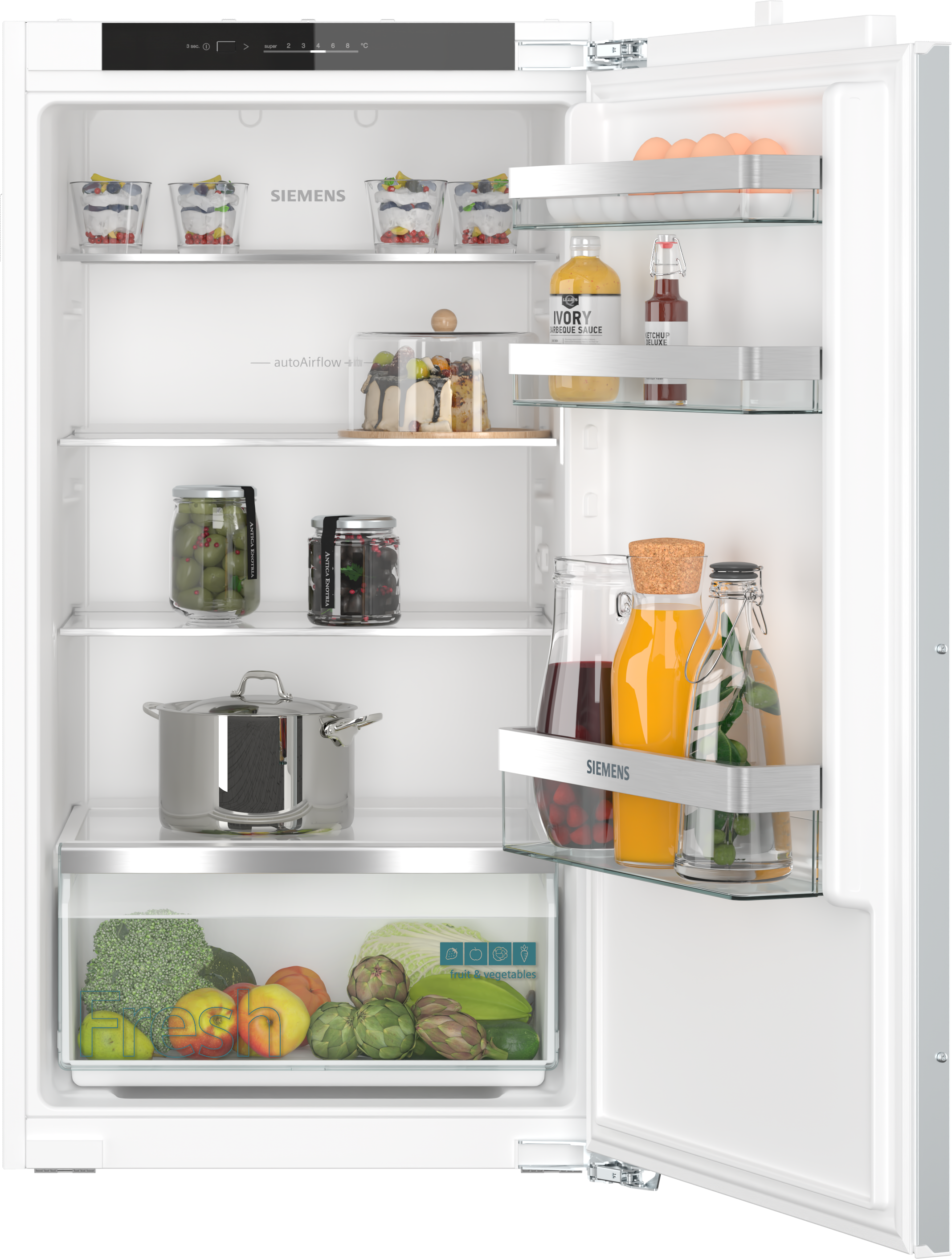  KI31R2FE0, iQ300,  Einbau-Kühlschrank,  102.5 x 56 cm,  Flachscharnier