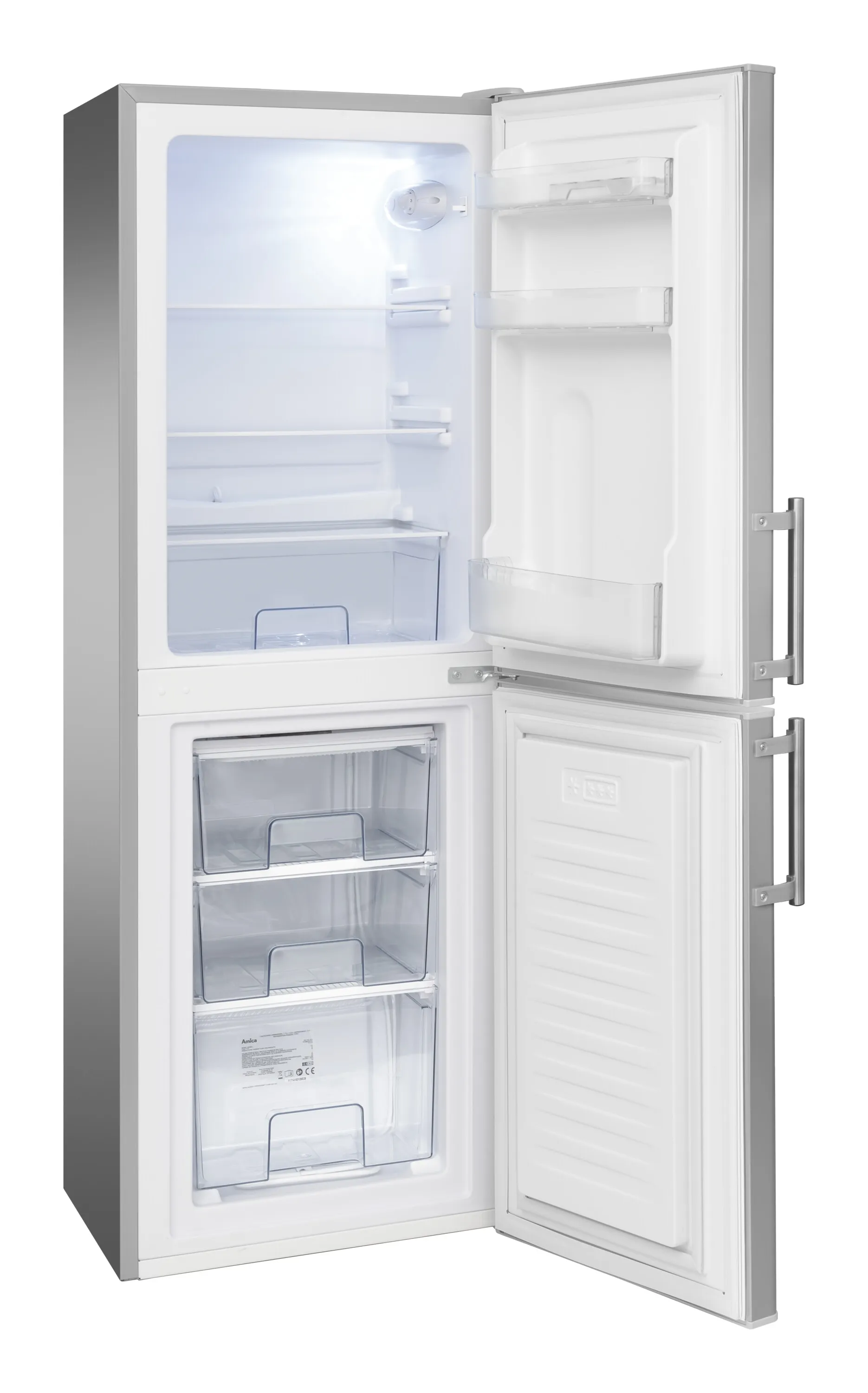 Stand-Kühl-Gefrierkombination KGC 384 111 E, Edelstahloptik, 148 cm