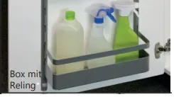 Ablagebox mit Reling Kesseböhmer K-Line, anthrazit 