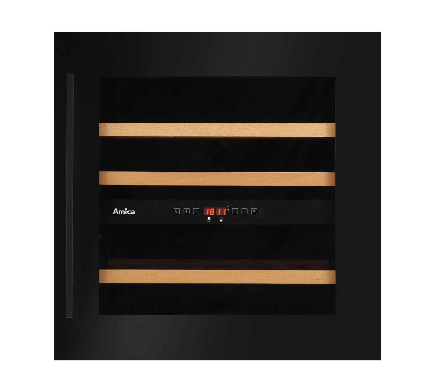 Einbau-Weintemperierschrank, X-Type Design, schwarz Einbau-Weintemperierschrank, X-Type Design, schwarz
