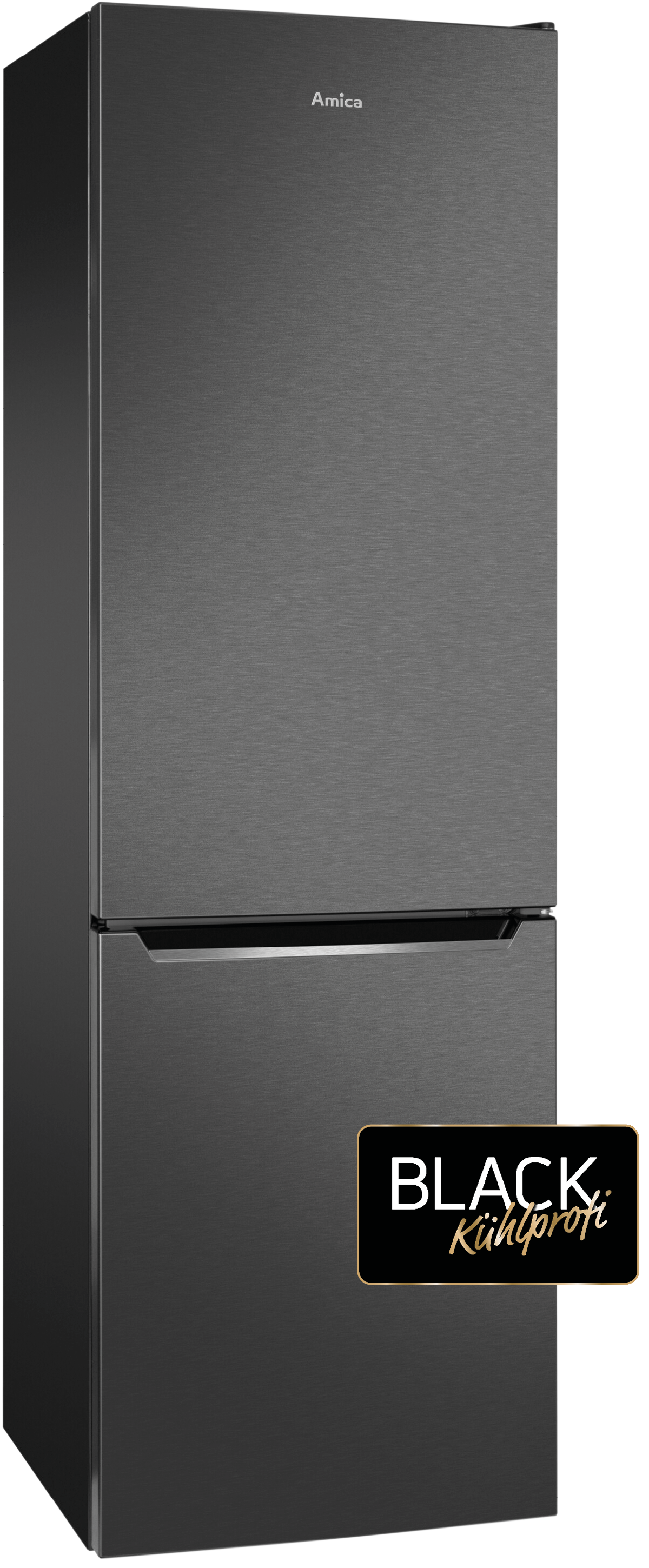 Stand-Kühl-Gefrierkombination KGC 15495 S, schwarz Edelstahloptik, 180 cm