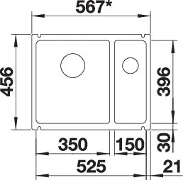 523741, BLANCO SUBLINE 350/150-U 523741, BLANCO SUBLINE 350/150-U
