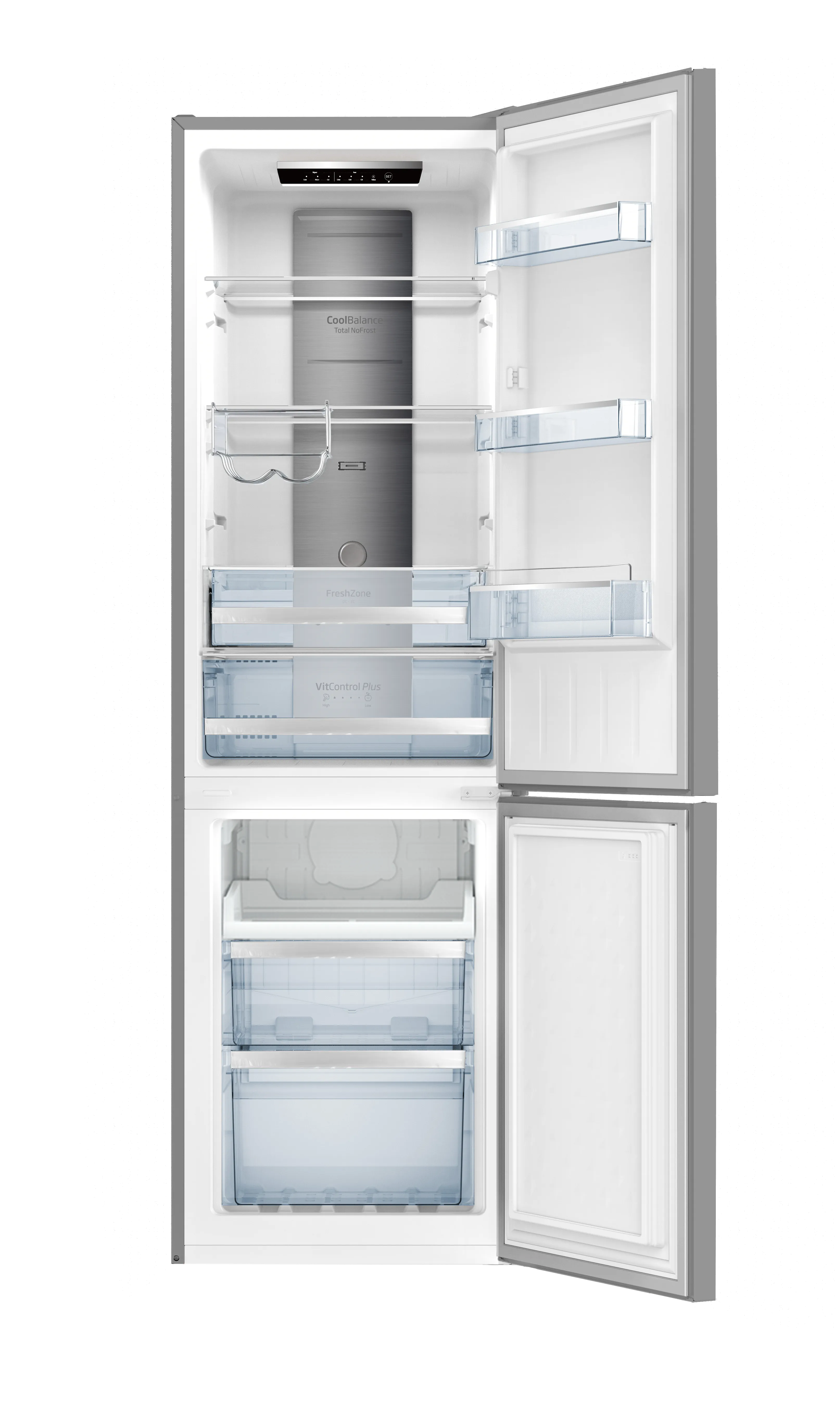 Stand-Kühl-Gefrierkombination GCN 387 148 E, Edelstahloptik, 170 cm