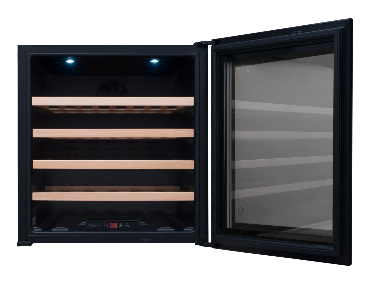 Einbau-Weintemperierschrank, X-Type Design, schwarz Einbau-Weintemperierschrank, X-Type Design, schwarz