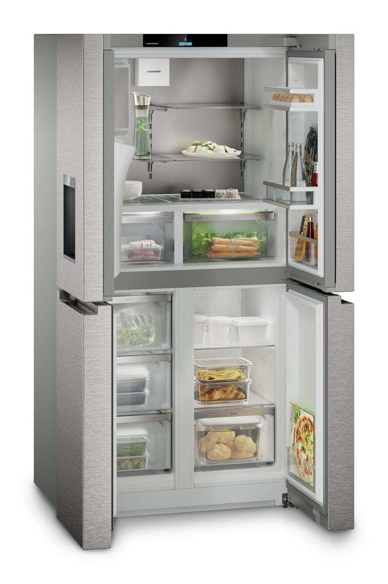 MBsddi 9028-20, 4-türige French-Door-Kühl-Gefrierkombination mit Wasser- und Eiswürfelspender