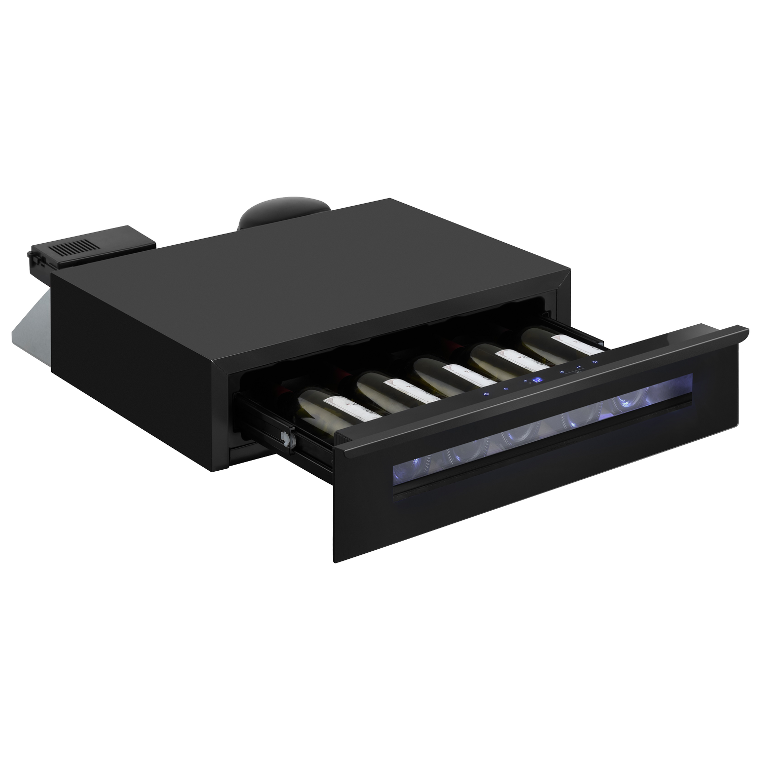 Einbau-Weintemperierschublade, X-Type Design, schwarz Einbau-Weintemperierschublade, X-Type Design, schwarz