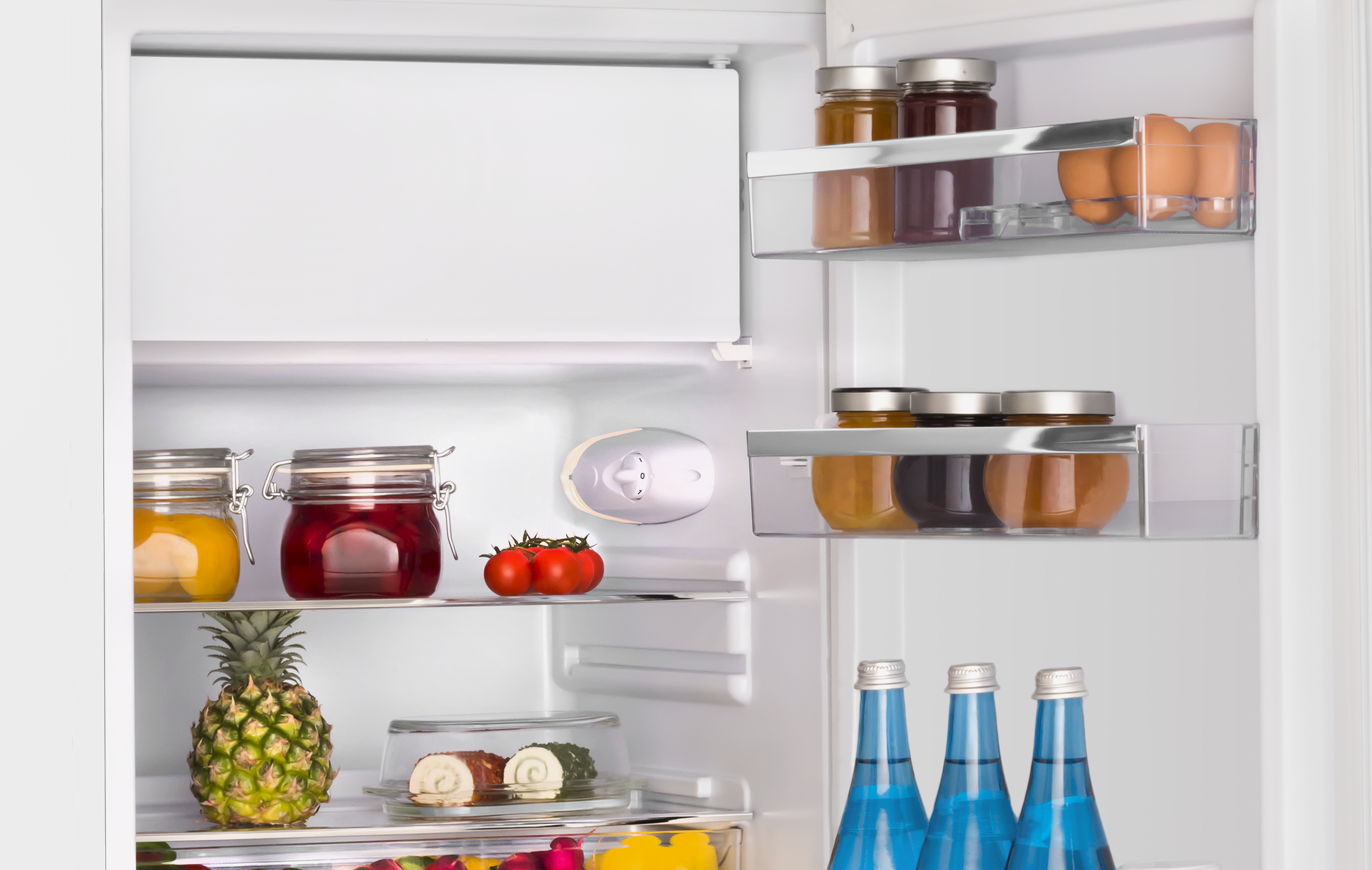 Stand-Kühlschrank mit Gefrierfach KSR 361 160 W, Snow White, 88 cm