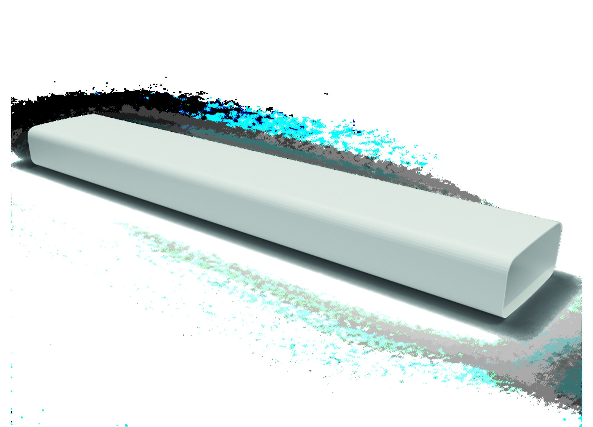Optimairo-M Flachrohr 125, 1m