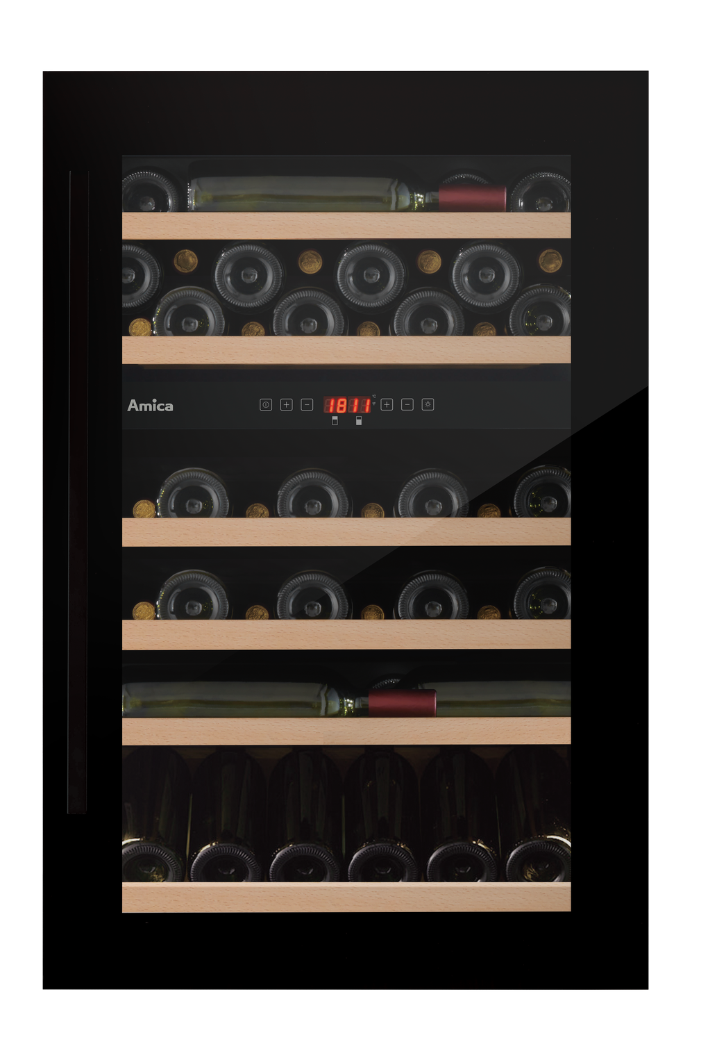 Einbau-Weintemperierschrank, X-Type Design, schwarz Einbau-Weintemperierschrank, X-Type Design, schwarz