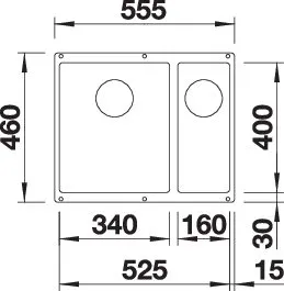 523549, BLANCO SUBLINE 340/160-U