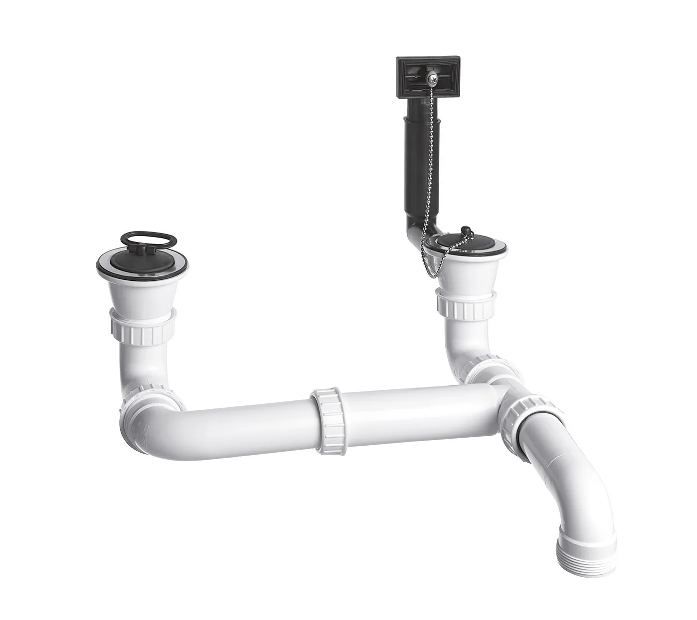 137034, Doppel-Ab- und Überlaufgarnitur 1 ½''