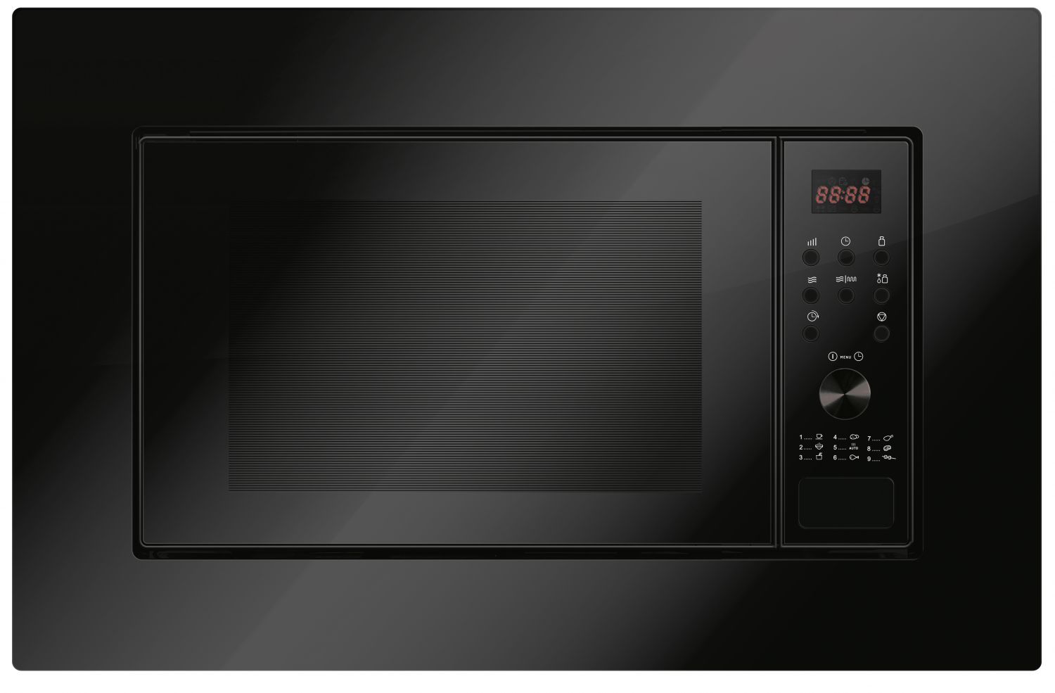 20 l Einbaumikrowelle mit Grill, Schwarz 20 l Einbaumikrowelle mit Grill, Schwarz