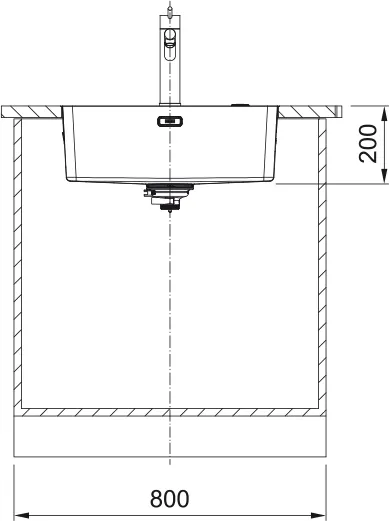 Edelstahlbecken MYX 210-55