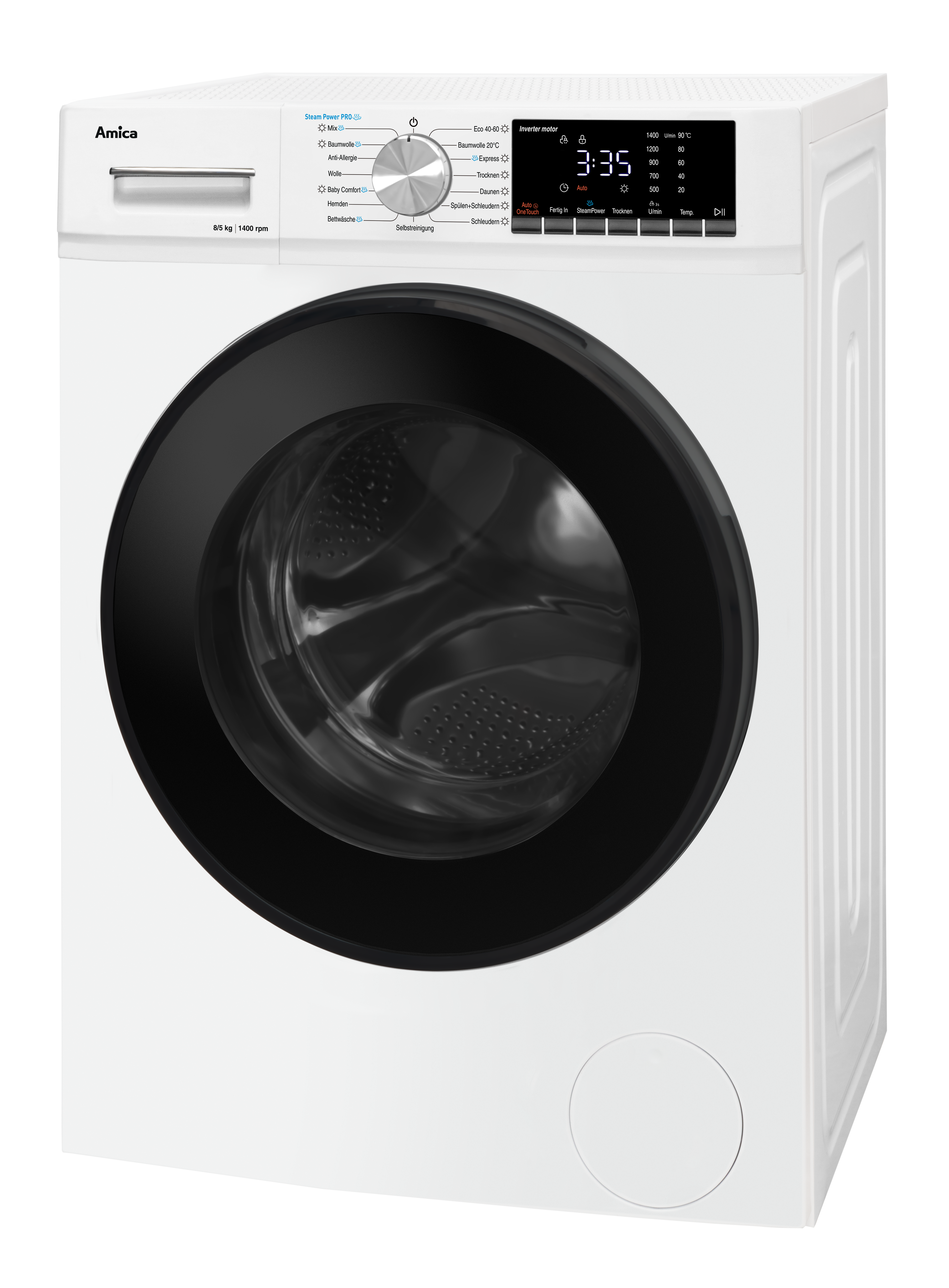Waschtrockner WAT 404 600, weiß, 8 kg / 5 kg