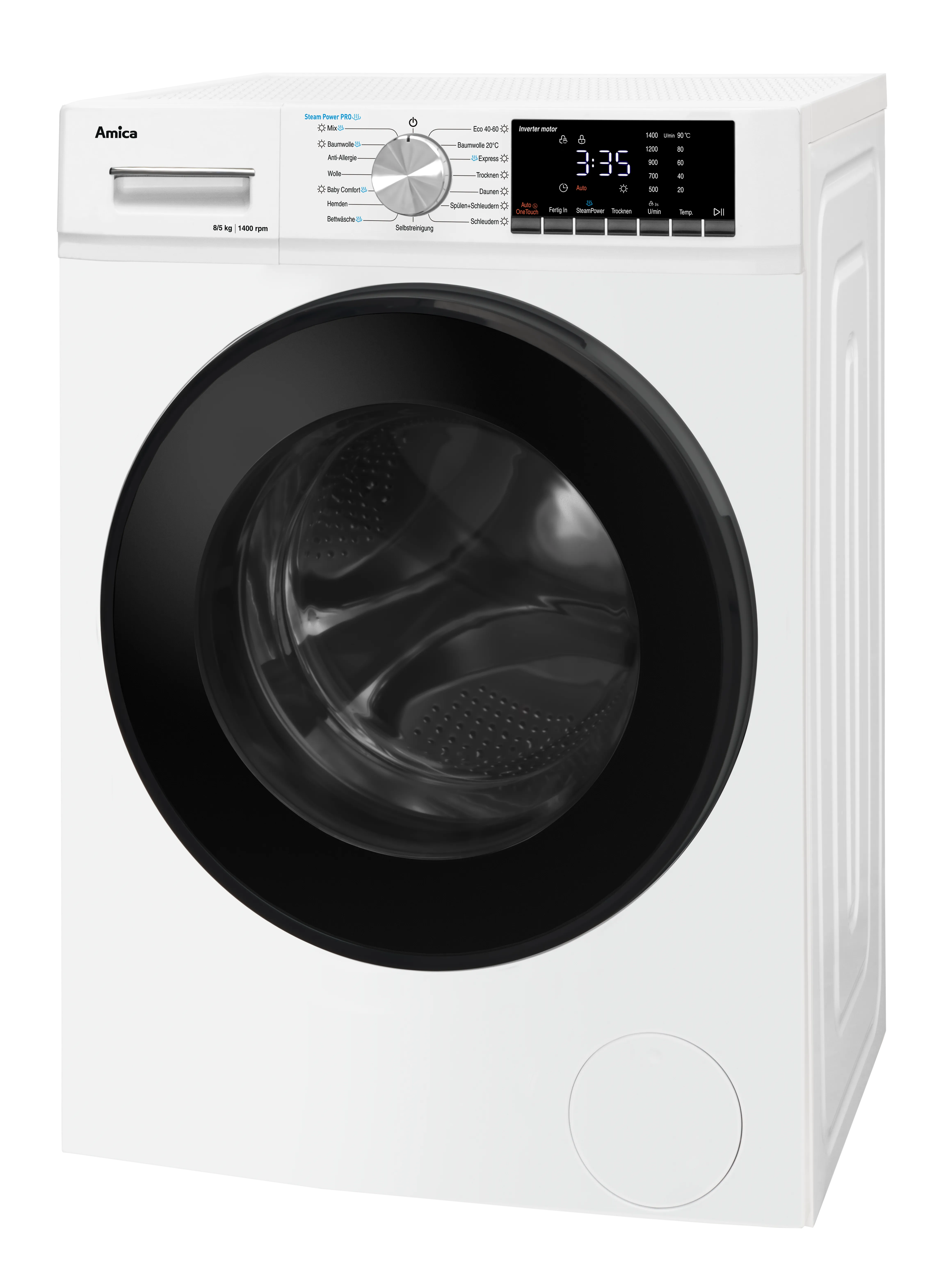 Waschtrockner WAT 404 600, weiß, 8 kg / 5 kg