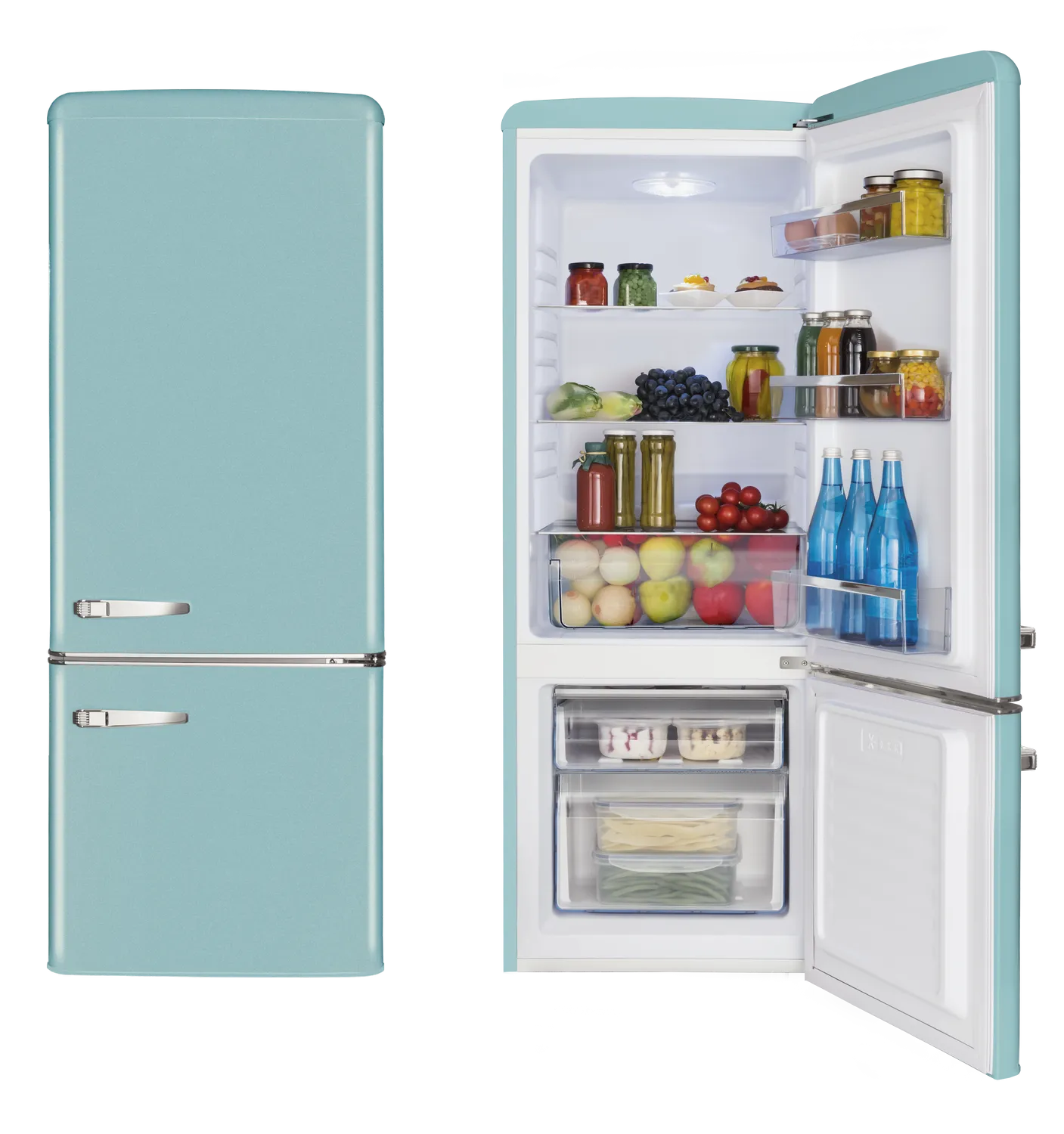 Stand-Kühl-Gefrierkombination KGCR 384 150 T, Ice Blue, 145 cm Stand-Kühl-Gefrierkombination KGCR 384 150 T, Ice Blue, 145 cm