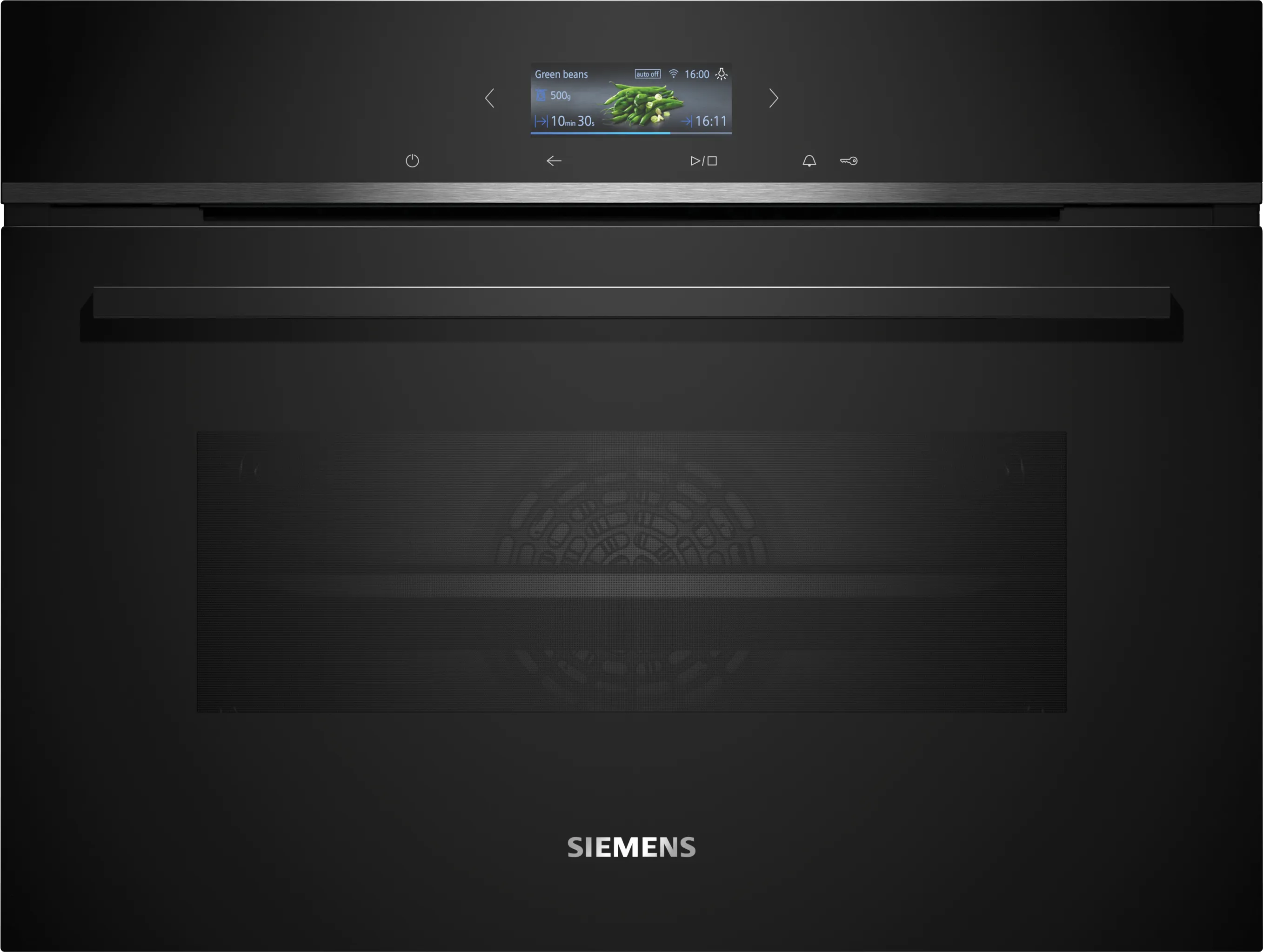  CB774G1B1, iQ700, Einbau-Kompaktbackofen, 60 x 45 cm, Schwarz, Edelstahl