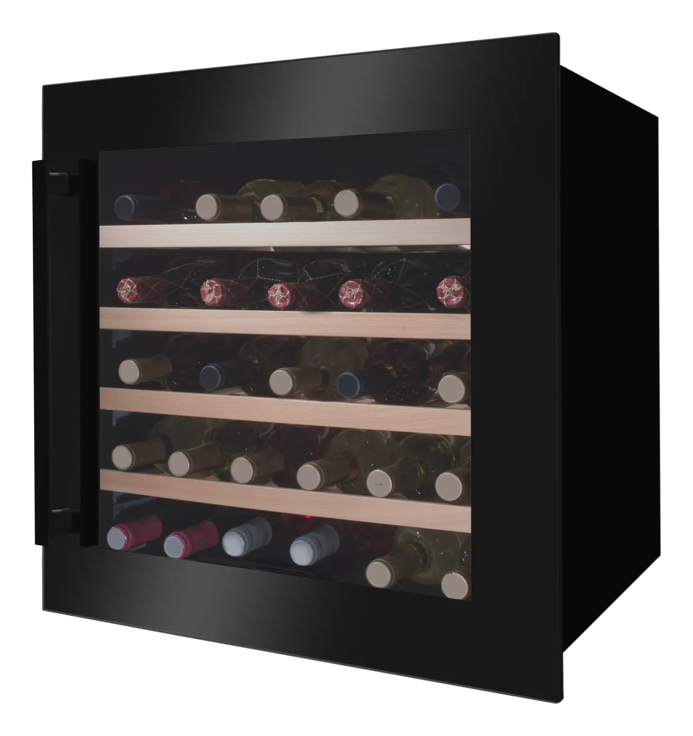 Einbau-Weintemperierschrank, X-Type Design, schwarz Einbau-Weintemperierschrank, X-Type Design, schwarz