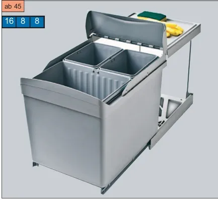 Automatic - Sammler, 3-fach, 16 und 2 x 7,5 Liter