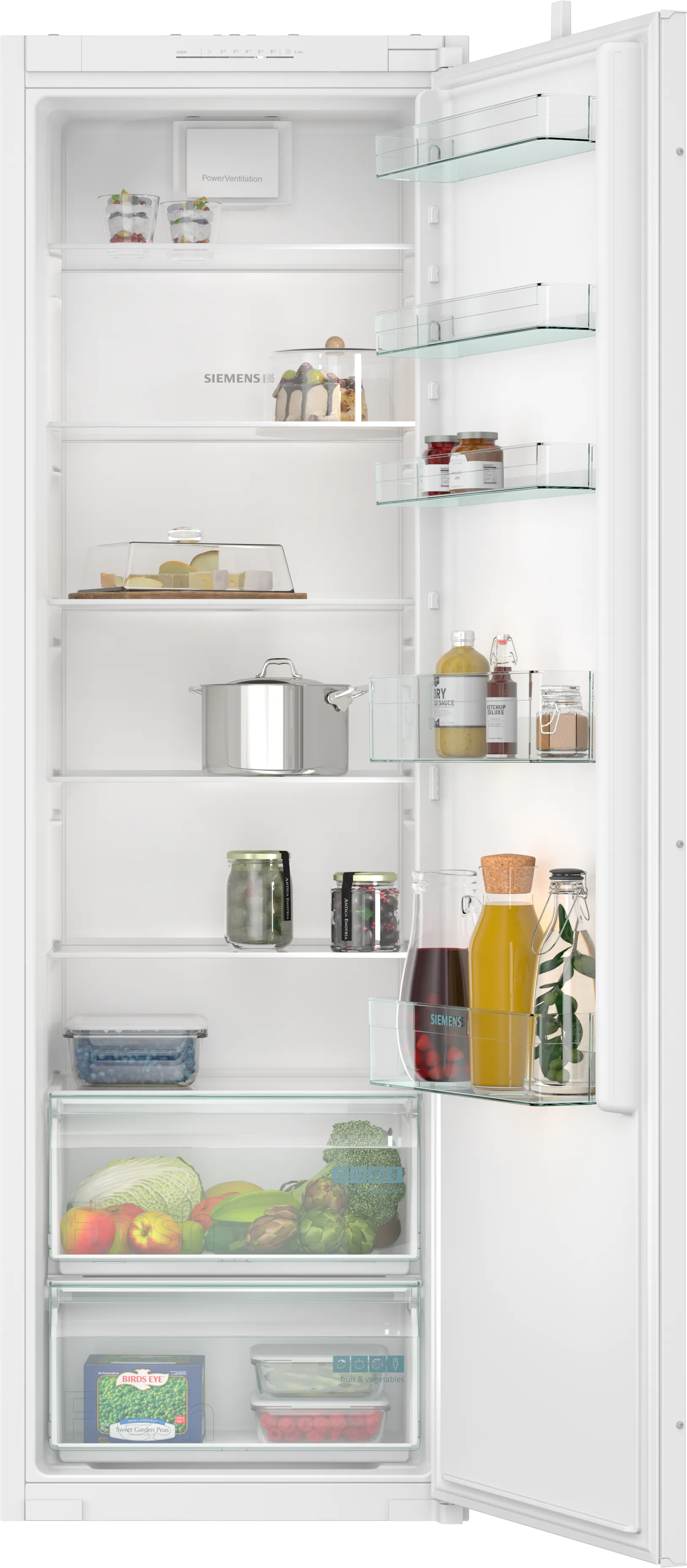  KI81RNSE0, iQ100, Einbau-Kühlschrank, 177.5 x 56 cm, Schleppscharnier