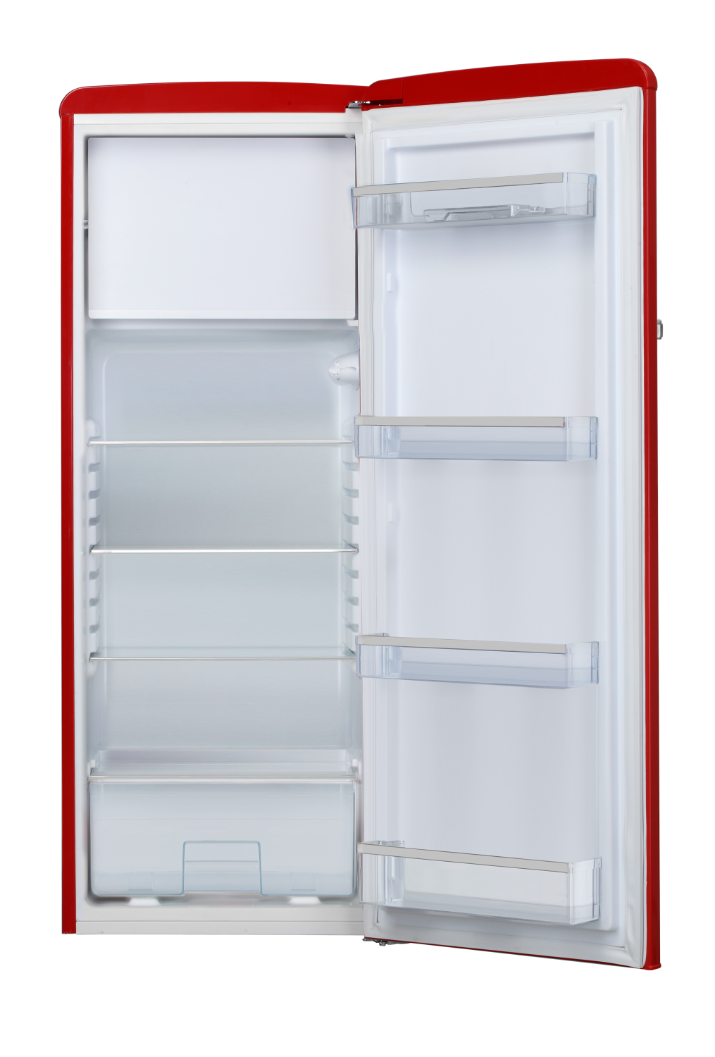 Kühlschrank im Retro Design, 144 cm Höhe, chili red