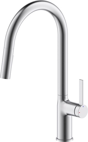AMARI Küchenarmatur, HD, steelfinish, U-Auslauf mit Auszugsbrause AMARI Küchenarmatur, HD, steelfinish, U-Auslauf mit Auszugsbrause