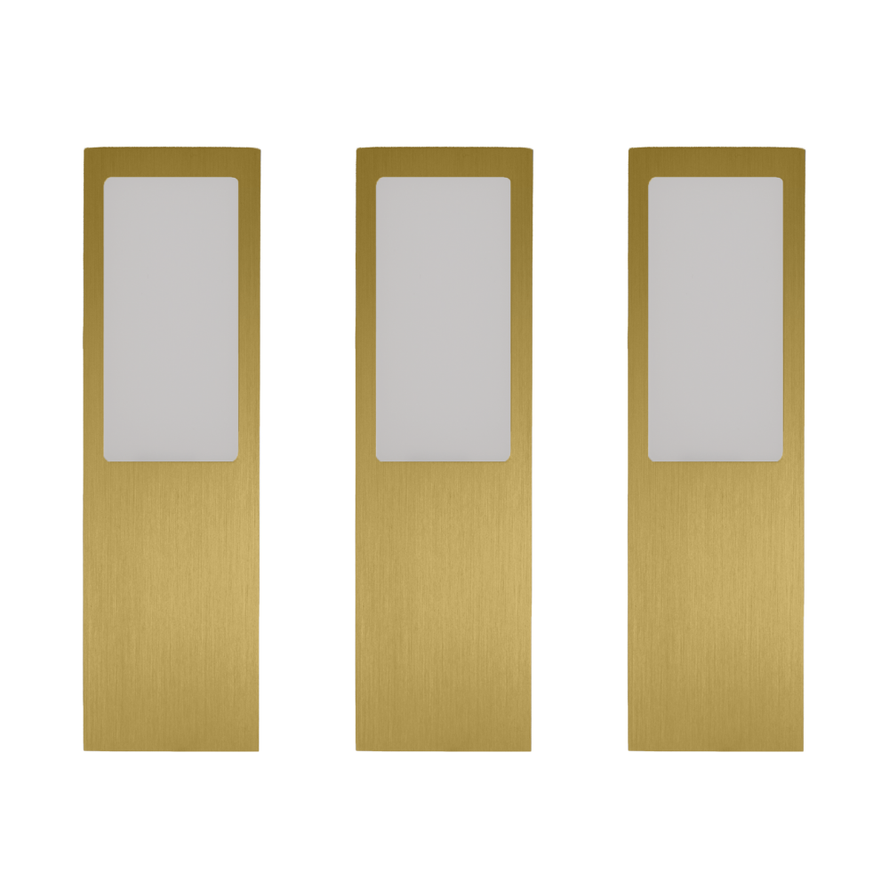 CARESSI Orion Multi Tone, Einbauleuchten-Set, 3 Spots, gold